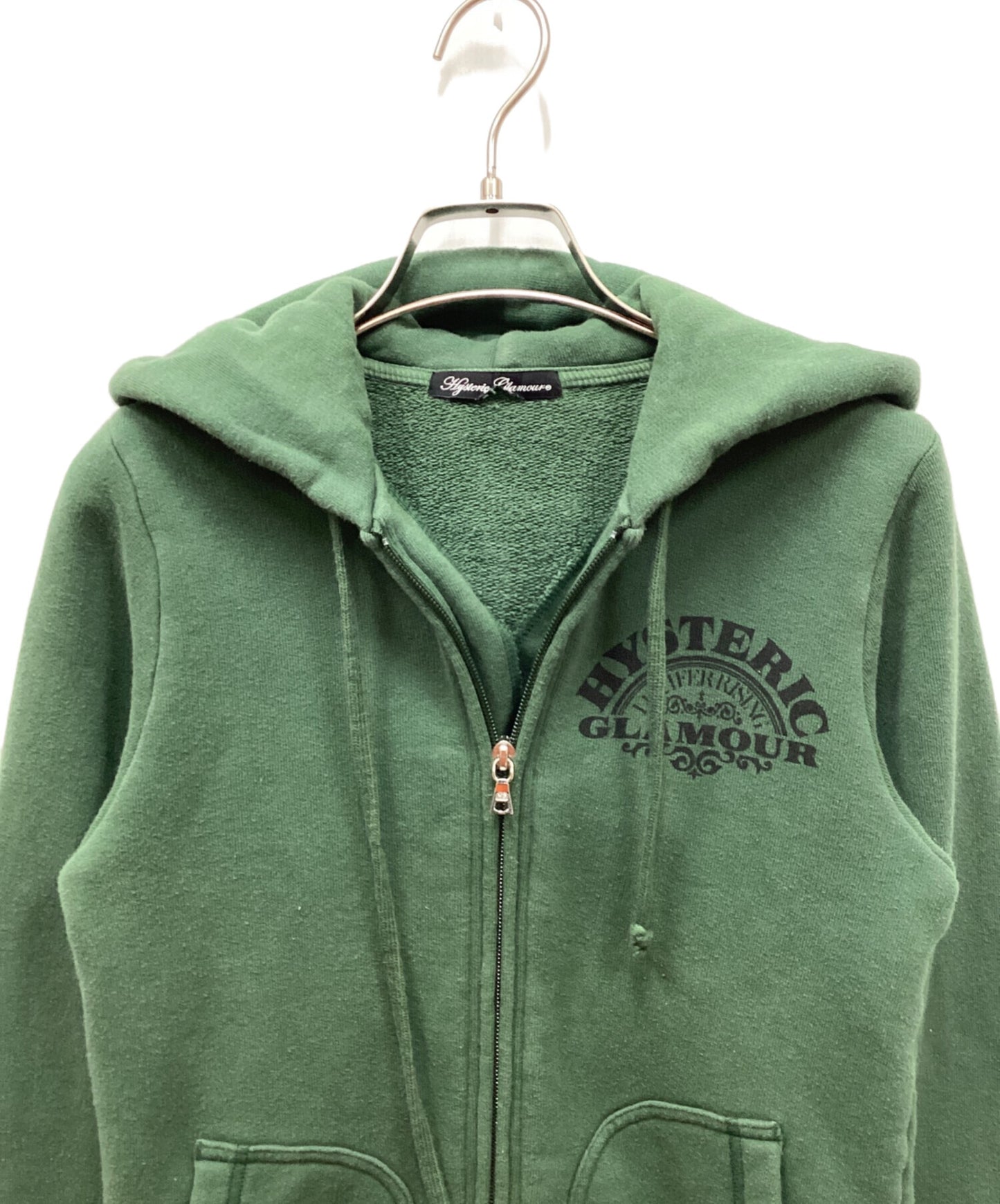 [Pre-owned] Hysteric Glamour Lucifer Rising Back Print Zip Hoodie Sweatshirt Hoodie