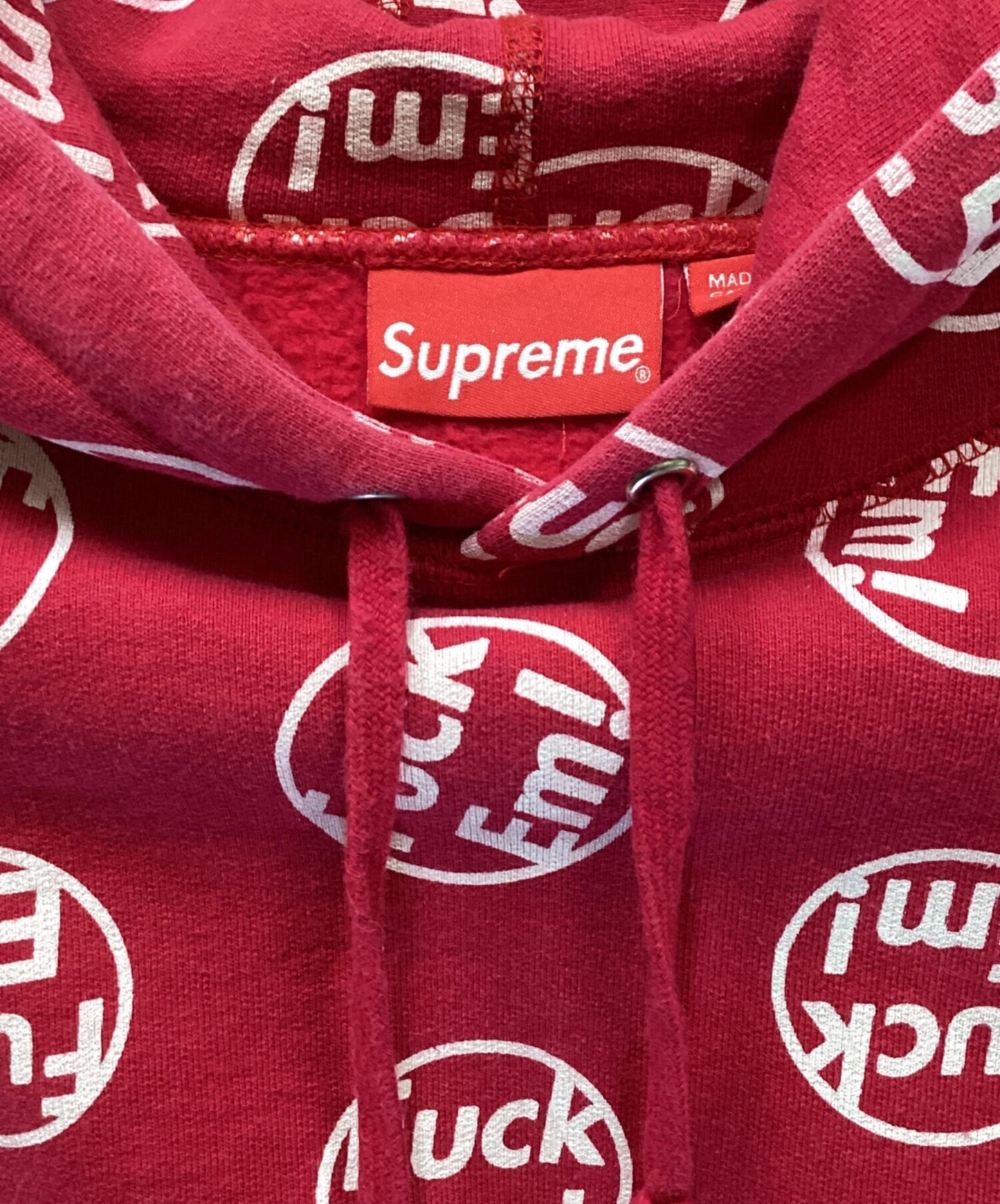 [Pre-owned] SUPREME fuck em pullover sweatshirt hoodie