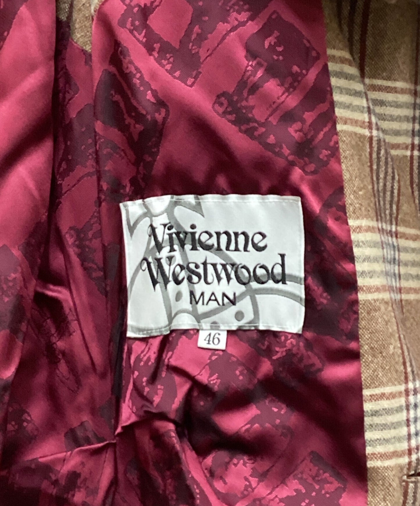 [Pre-owned] Vivienne Westwood man Check Arrival Coat VW-W1-83812