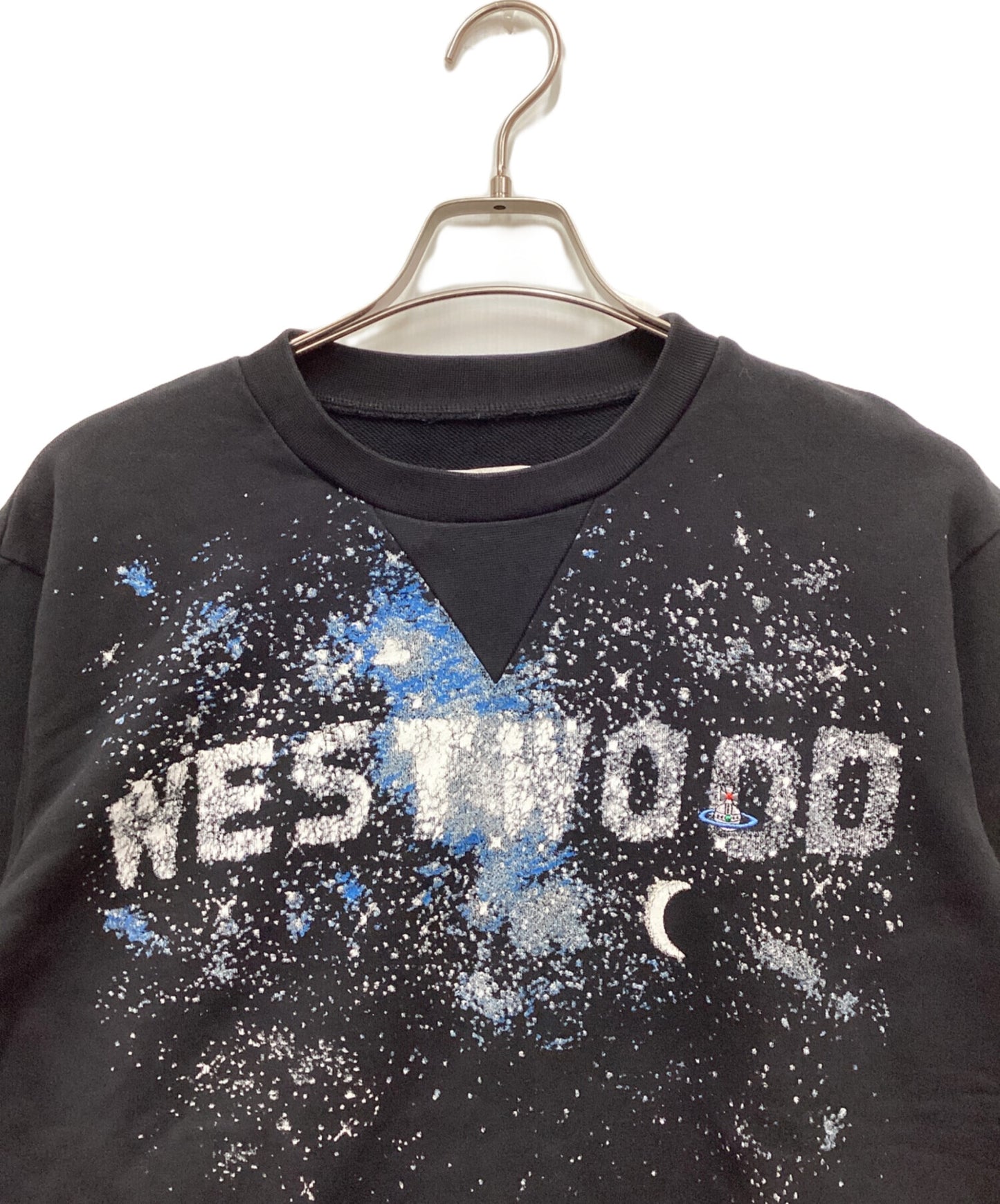 [Pre-owned] Vivienne Westwood Orb Embroidery Milky Way Sweatshirt 199214