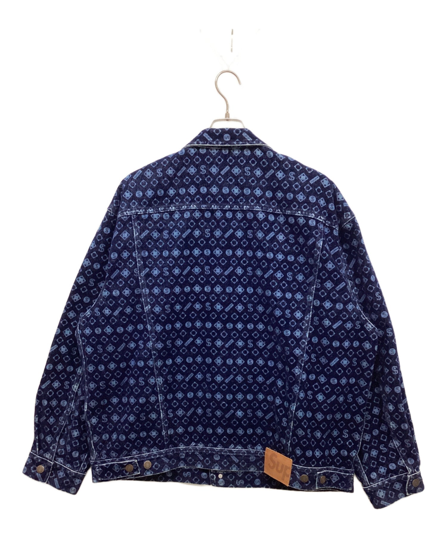 galo品 Supreme Flocked jacket Supreme Flocked Denim Trucker Jacket (FW24) - $228