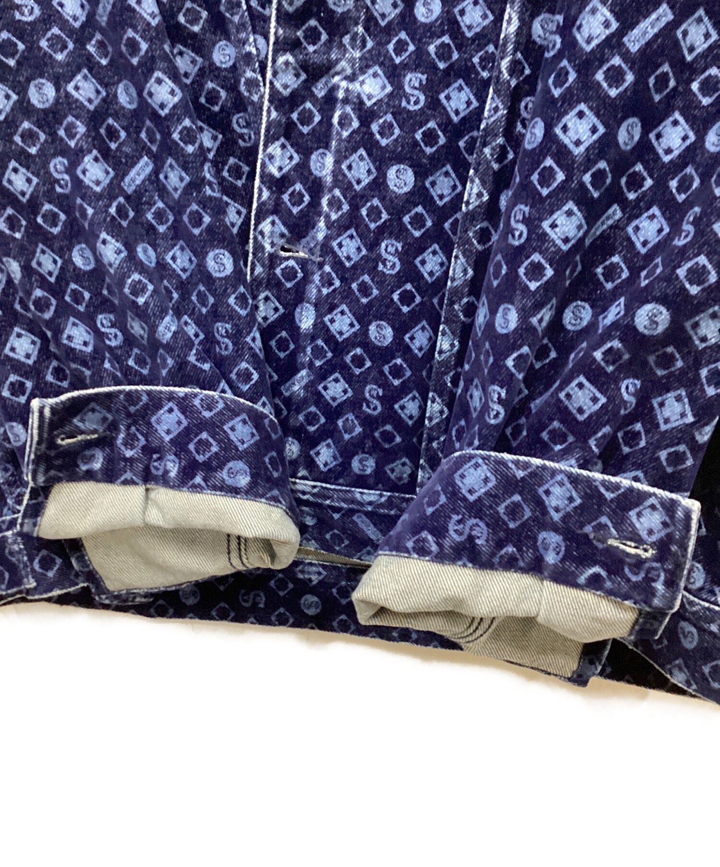 [Pre-owned] SUPREME Flocked Denim Trucker Jacket