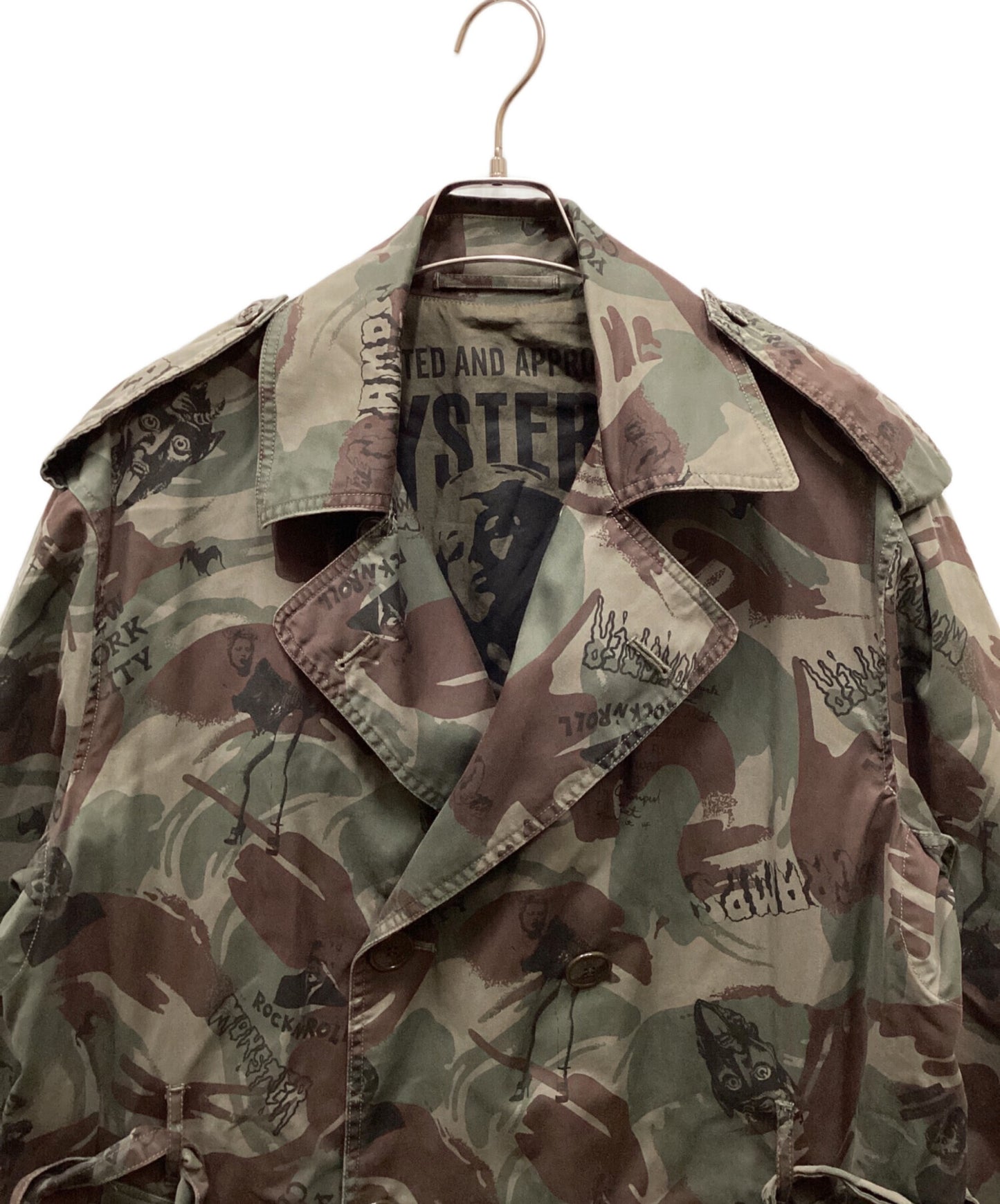 [Pre-owned] Hysteric Glamour Camouflage trench coat 0263AC06