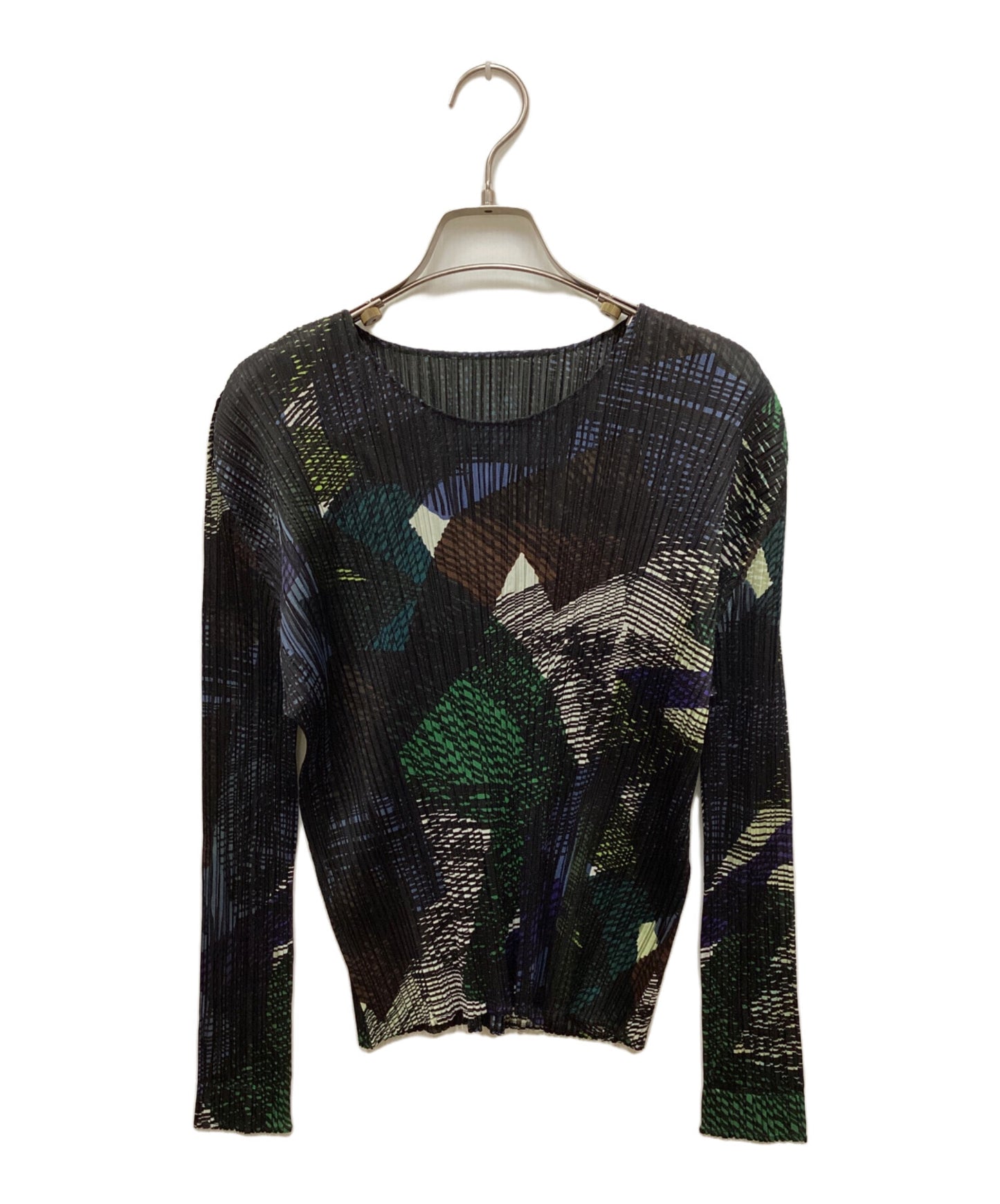 [Pre-owned] PLEATS PLEASE Pleated cut-and-sew with all-over pattern / SOUGALA PP03-JK671