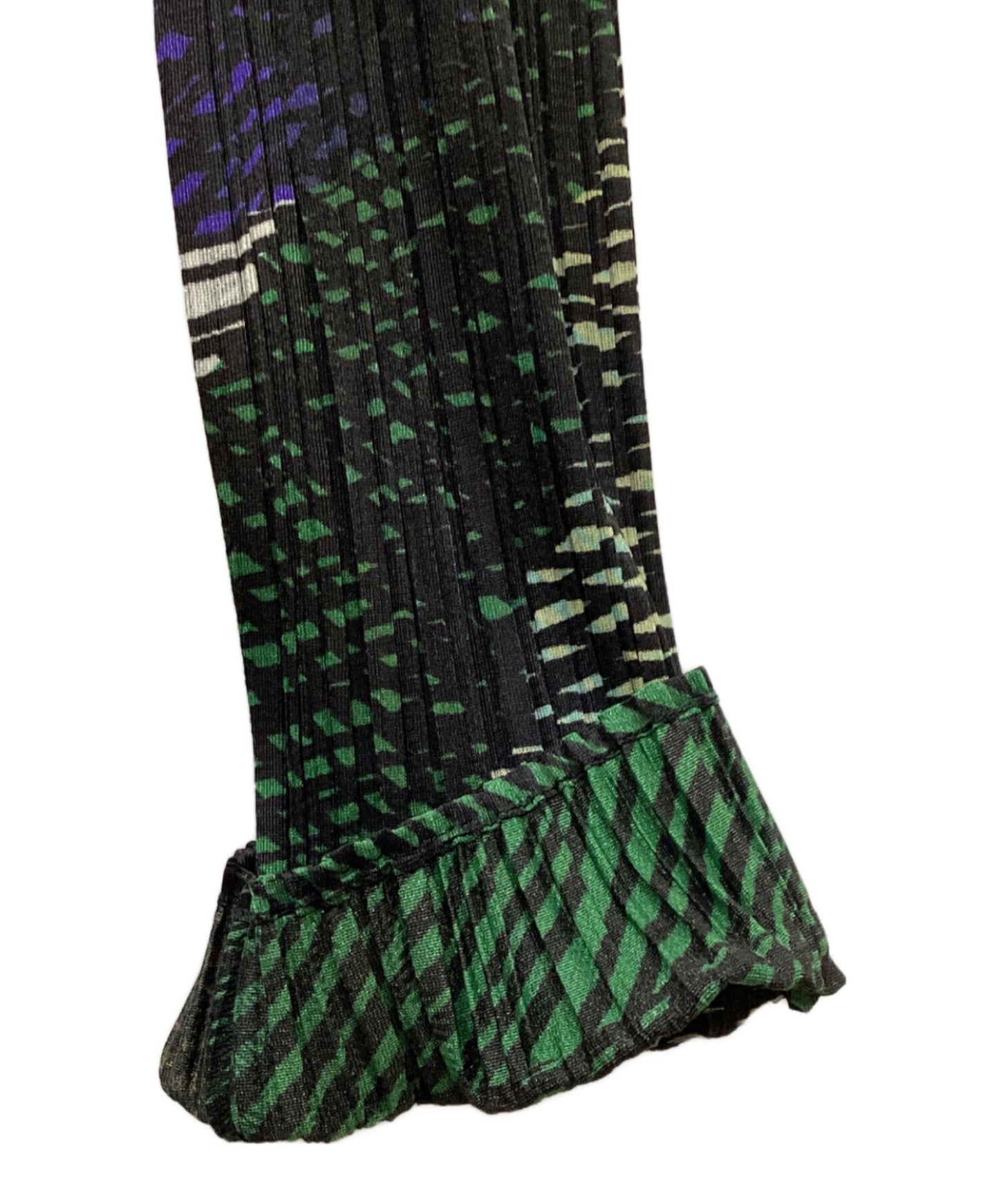 [Pre-owned] PLEATS PLEASE Pleated cut-and-sew with all-over pattern / SOUGALA PP03-JK671