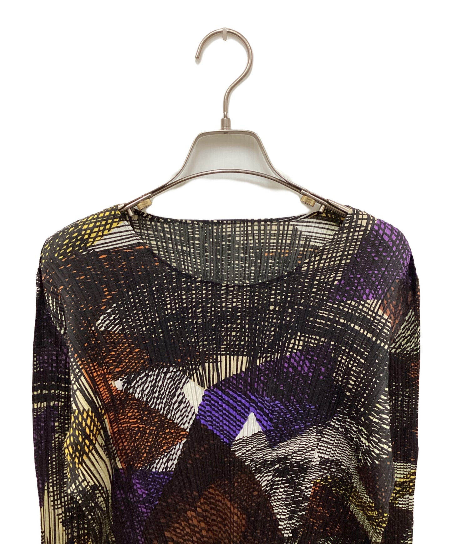 [Pre-owned] PLEATS PLEASE Pleated cut and sewn with a full pattern PP03-JK671