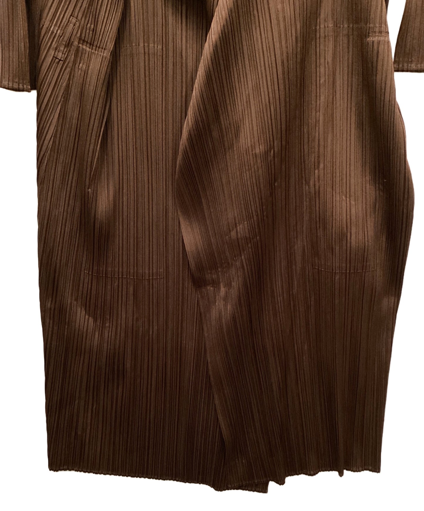 [Pre-owned] PLEATS PLEASE Belted pleated cardigan PP03-JA162