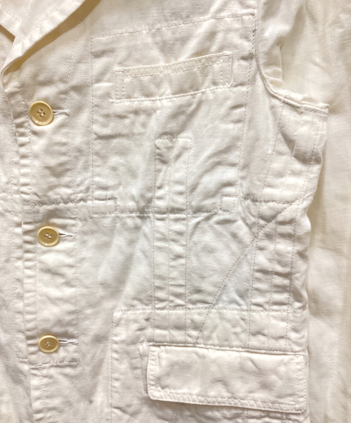 [Pre-owned] COMME des GARCONS HOMME PLUS AD2003 Ramie cotton inside-out jacket PM-J084