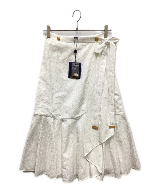 [Pre-owned] LOUIS VUITTON Monogram Relief Flounce Wrap Skirt RW222W AQV FNSK18