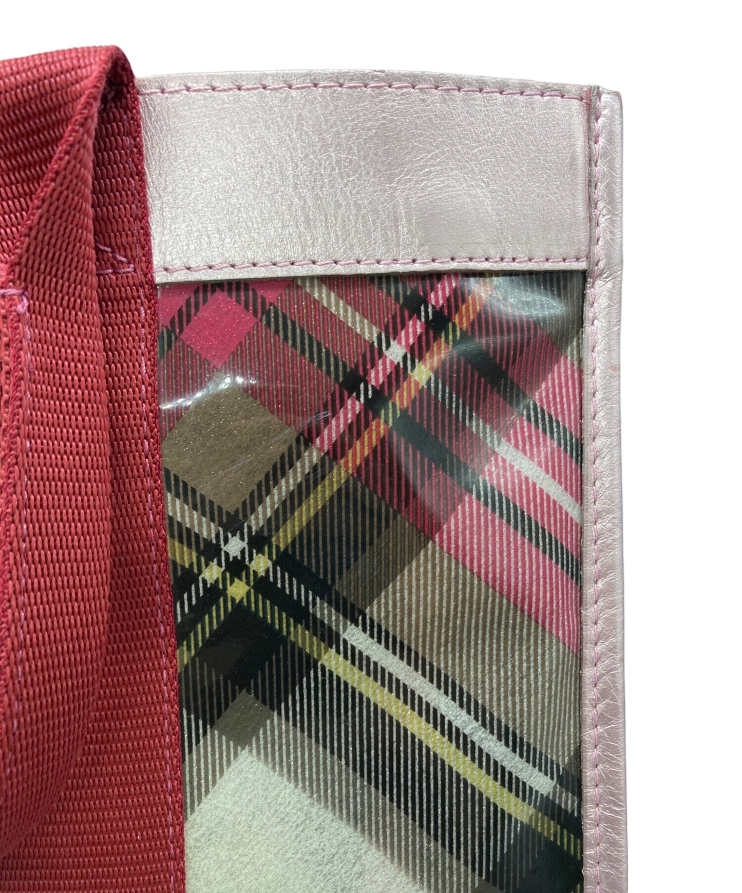 [Pre-owned] Vivienne Westwood Tartan Checked Enamel Tote Bag