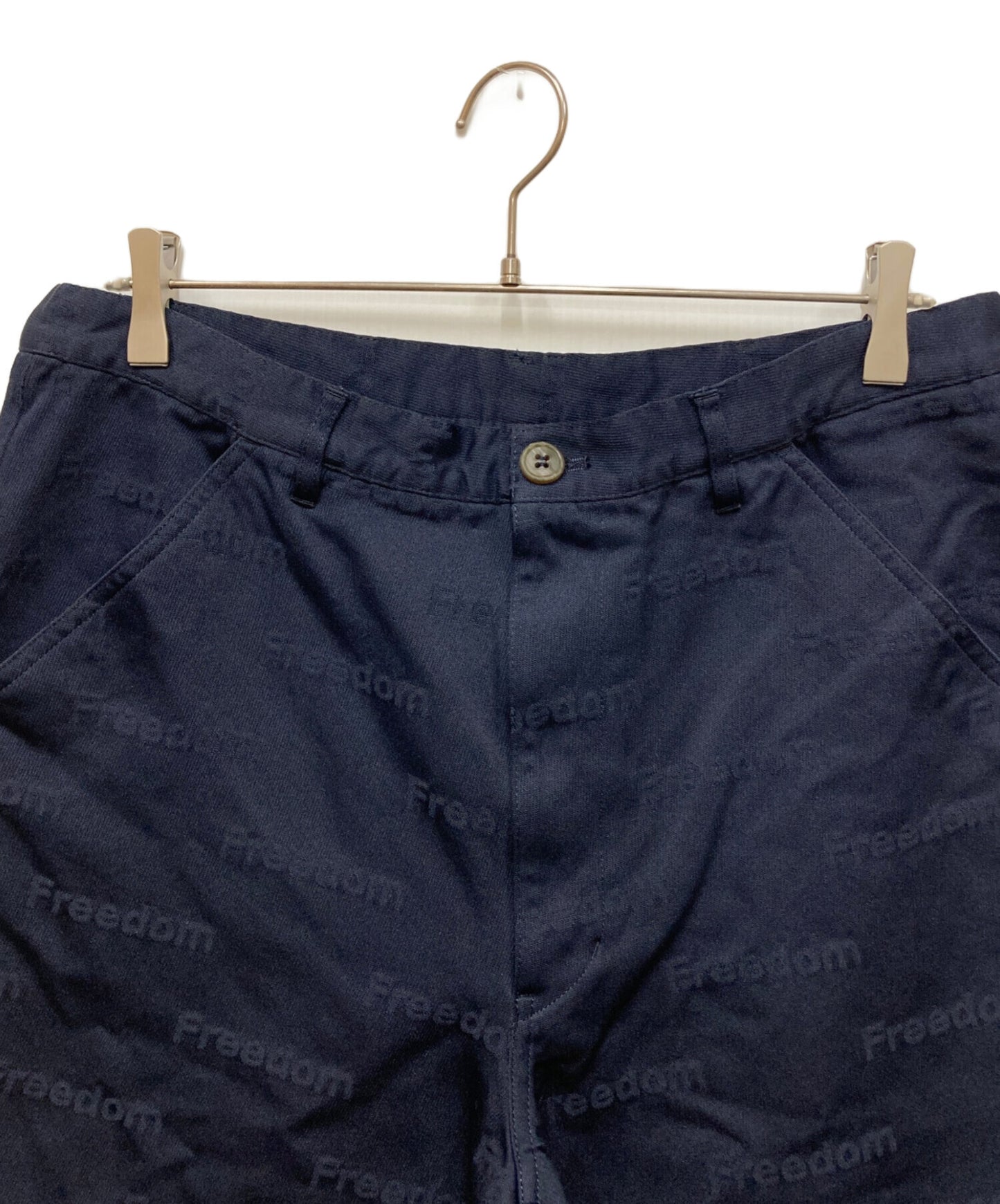 [Pre-owned] COMME des GARCONS SHIRT FREEDOM Logo Jacquard Shrunken Pants FN-P503