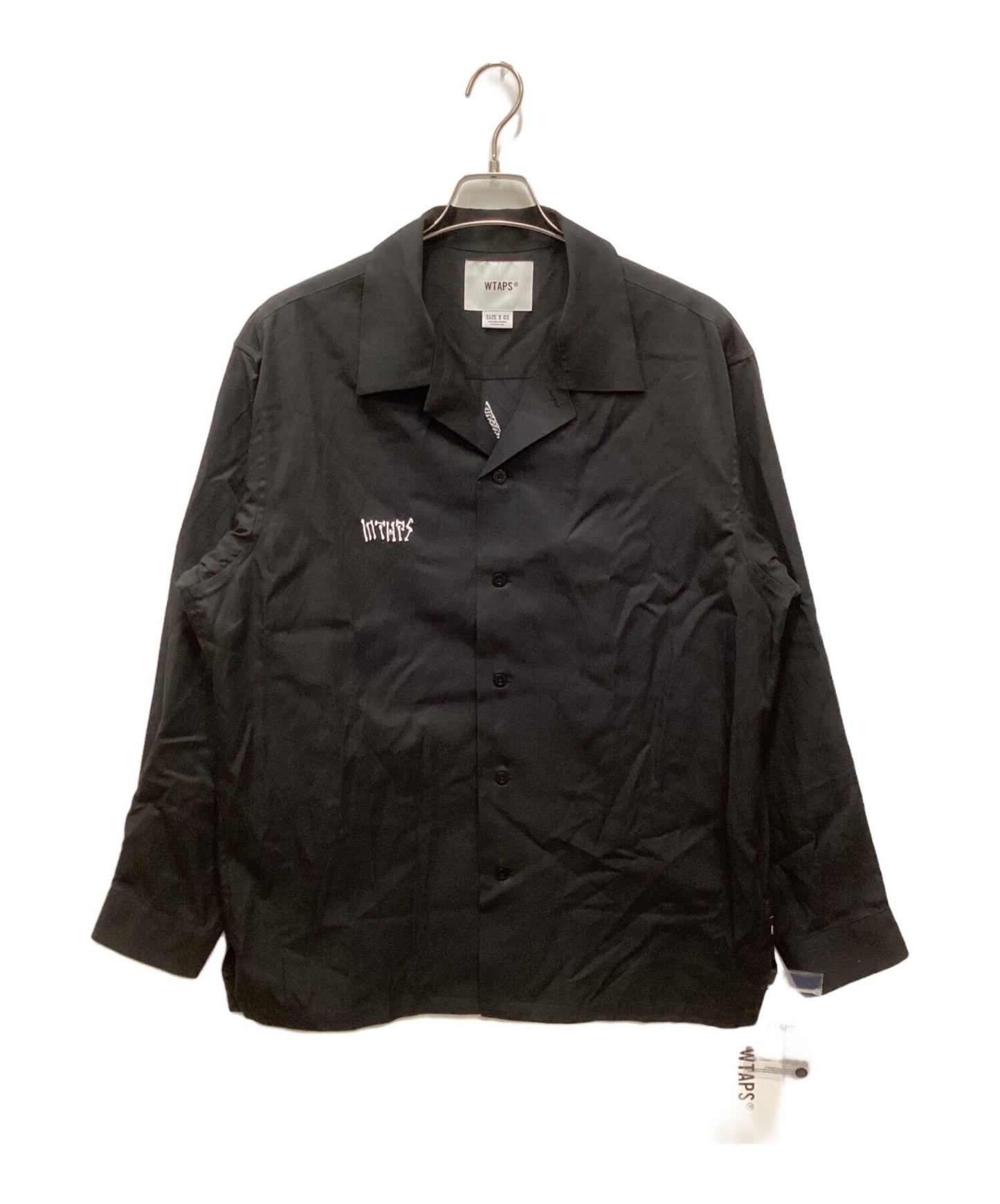 [Pre-owned] WTAPS EW / LS / CTLY. TWILL / Lyocell blend open collar shirt 252TQDT-SHM06