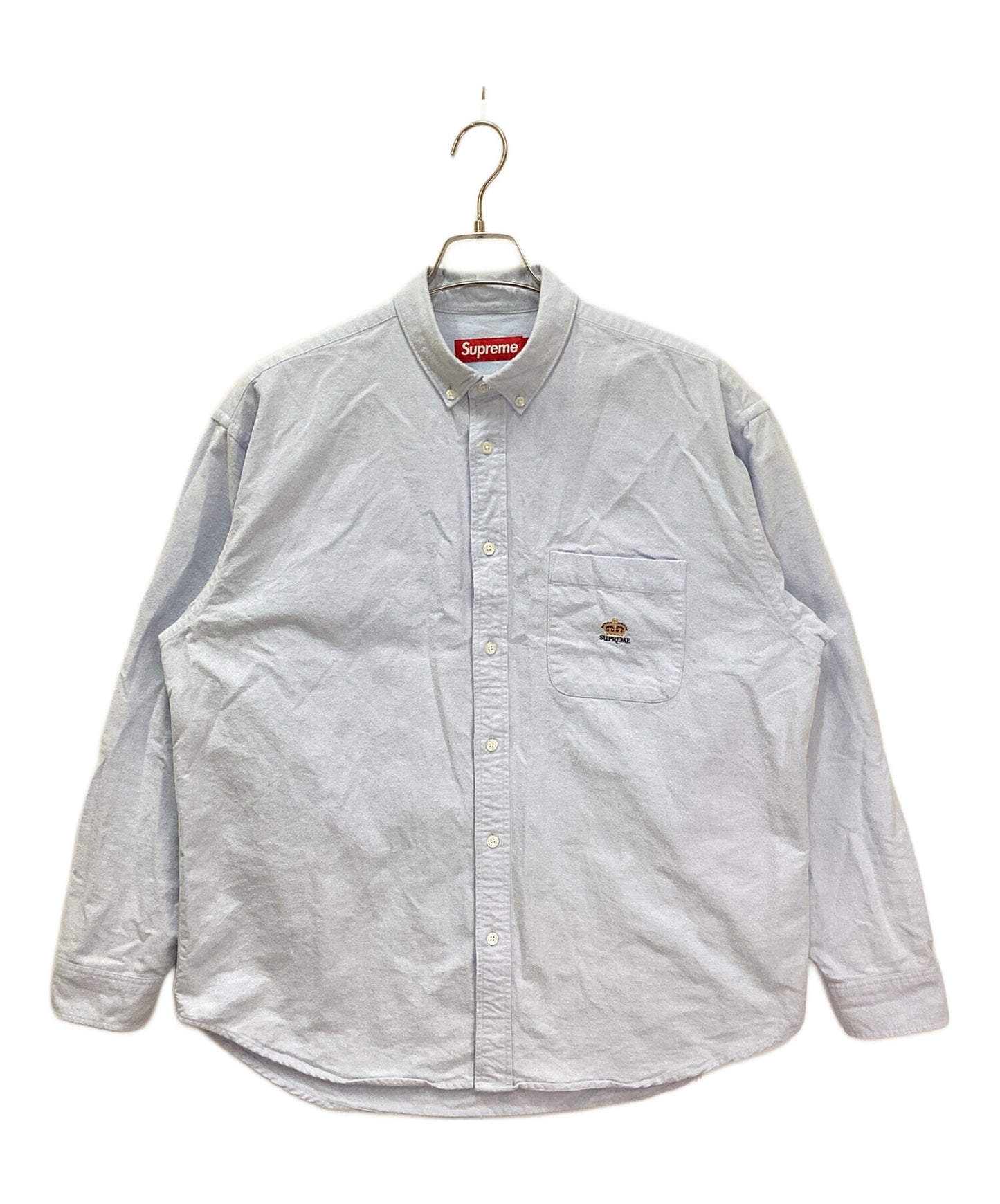 [Pre-owned] SUPREME LOOSE FIT FLANNEL OXFORD SHIRT
