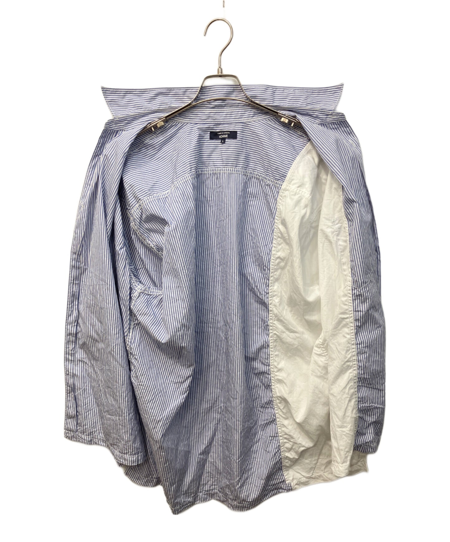 [Pre-owned] COMME des GARCONS HOMME Mix-Stripe Short-Sleeve Shirt HO-B018