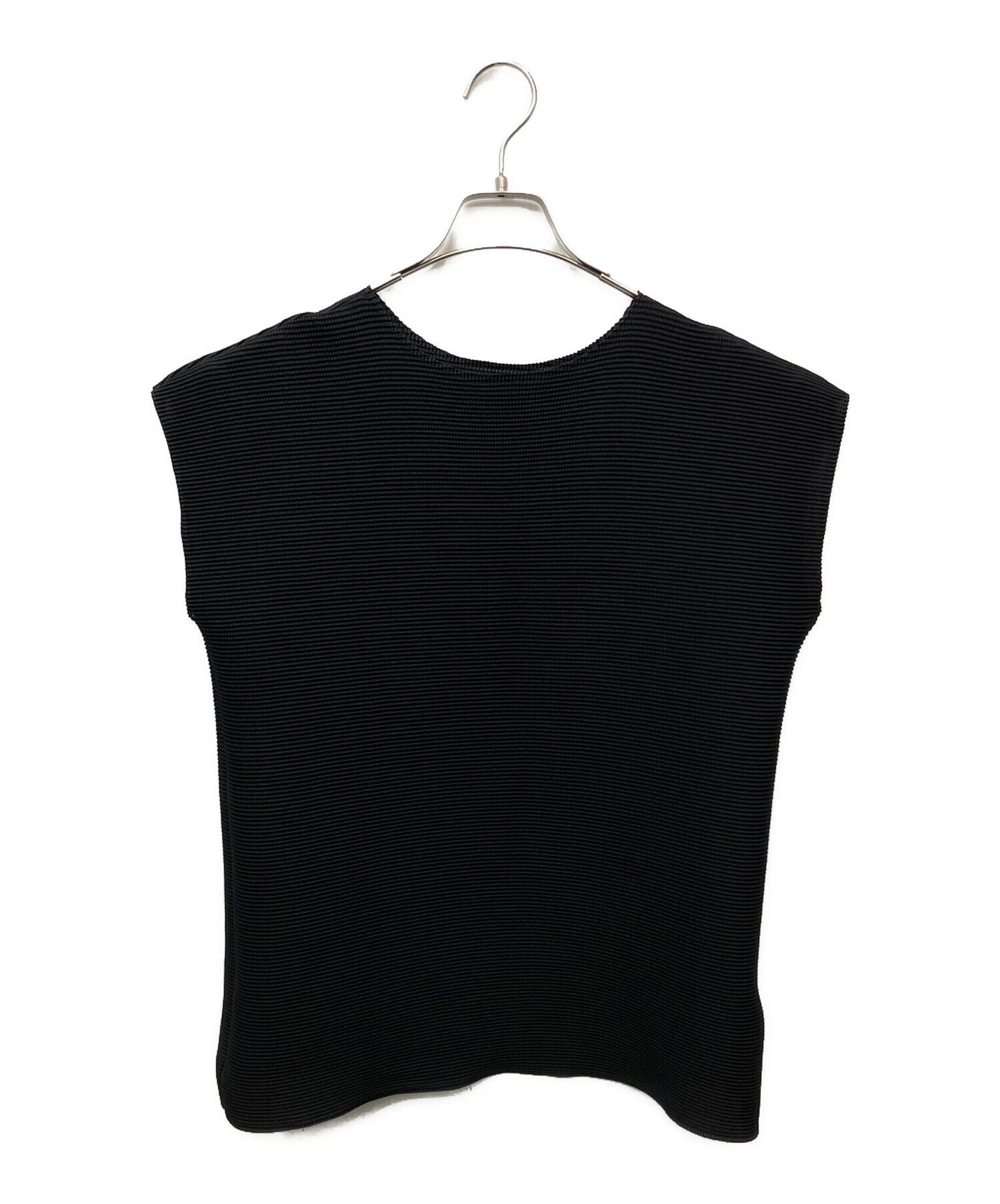 [Pre-owned] me ISSEY MIYAKE SQUARE STRETCH PLEATS Sleeveless T-Shirt MI53FK378