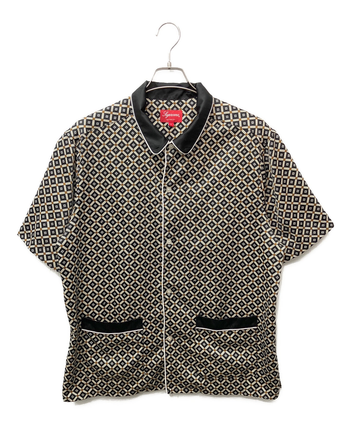 [Pre-owned] SUPREME Satin Pajama Shirt Set
