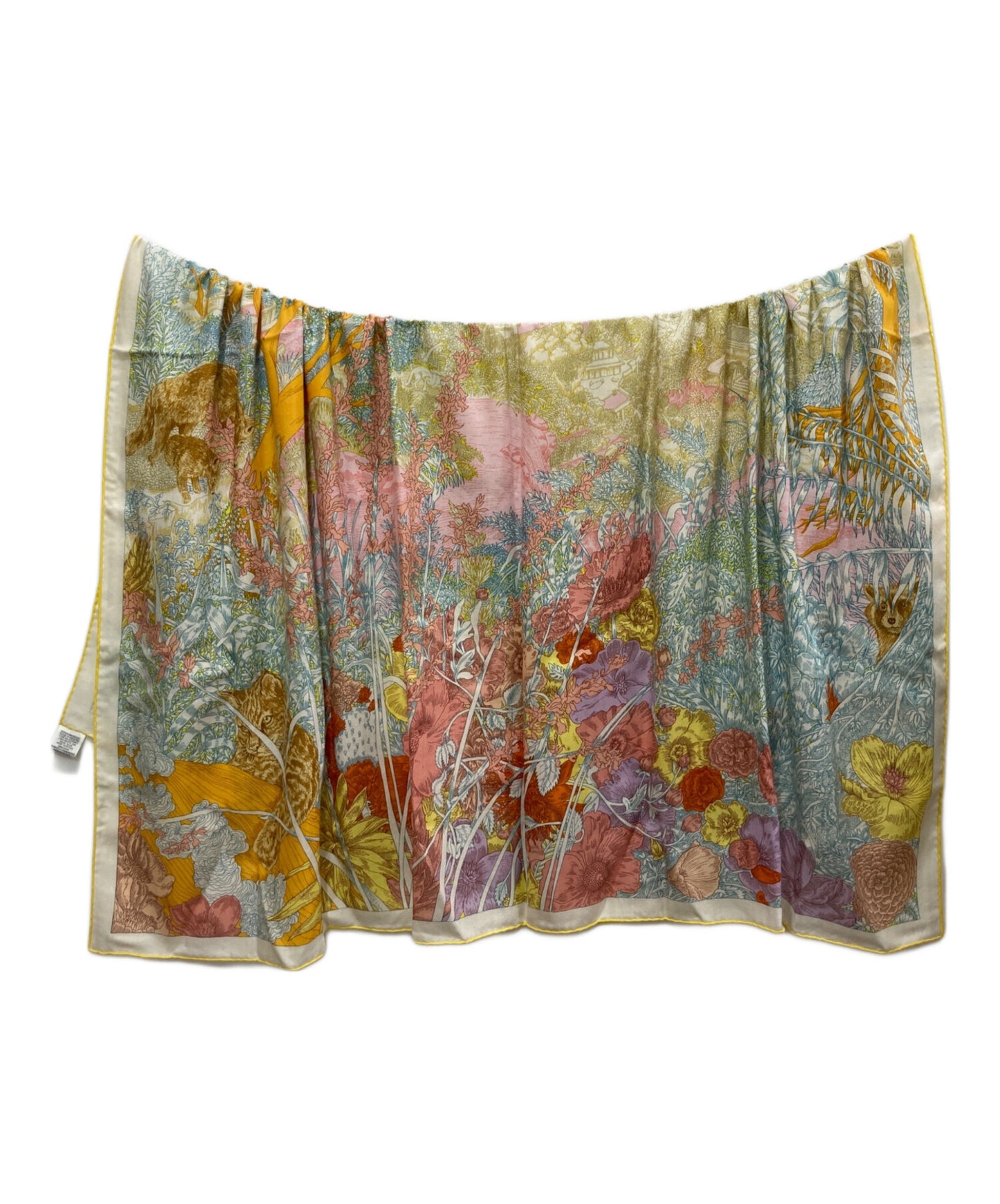 [Pre-owned] HERMES Callejean 140/Retour a la Nature shawl 243854S