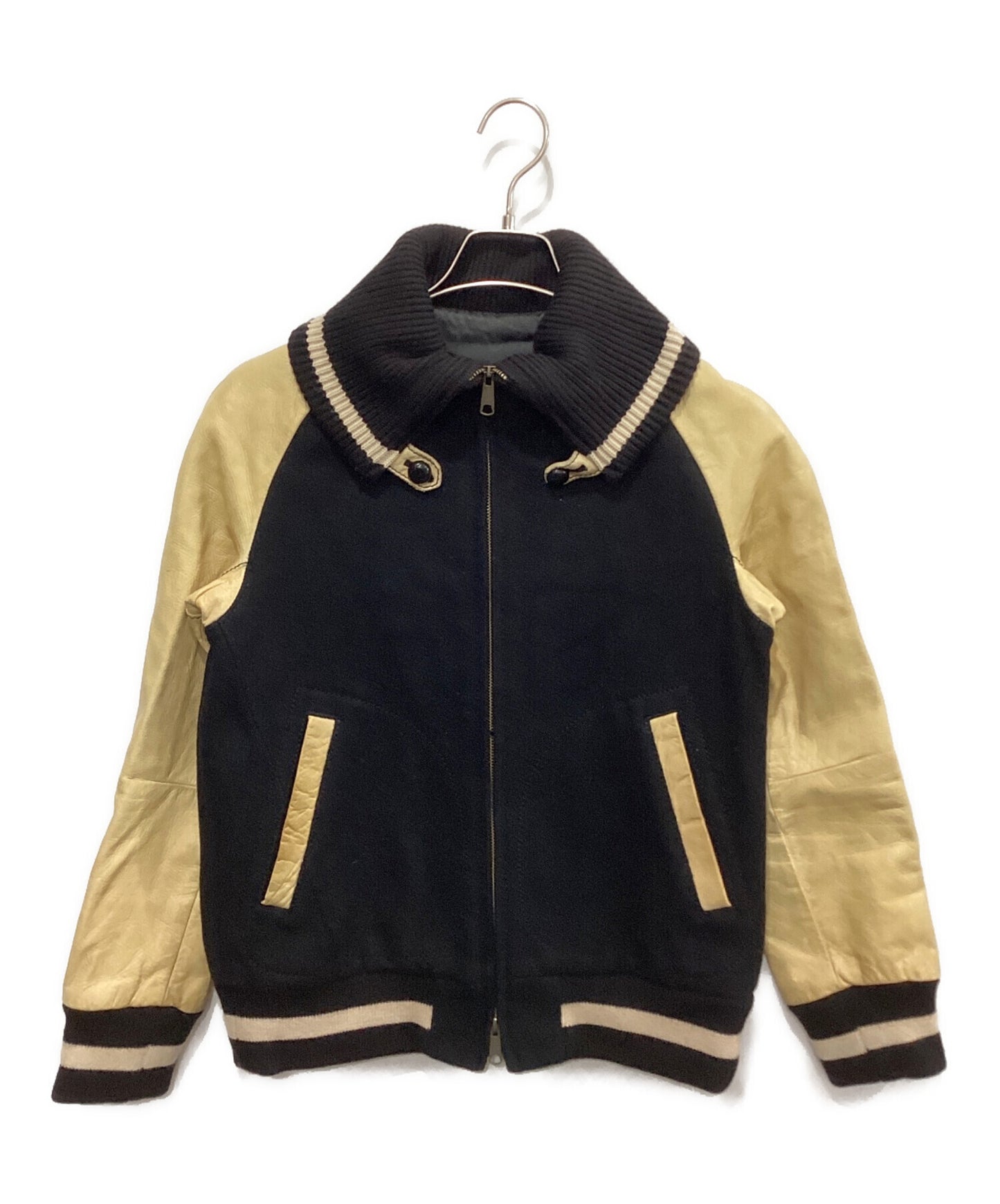 [Pre-owned] NUMBER (N)INE Donkey Collar Varsity Jacket