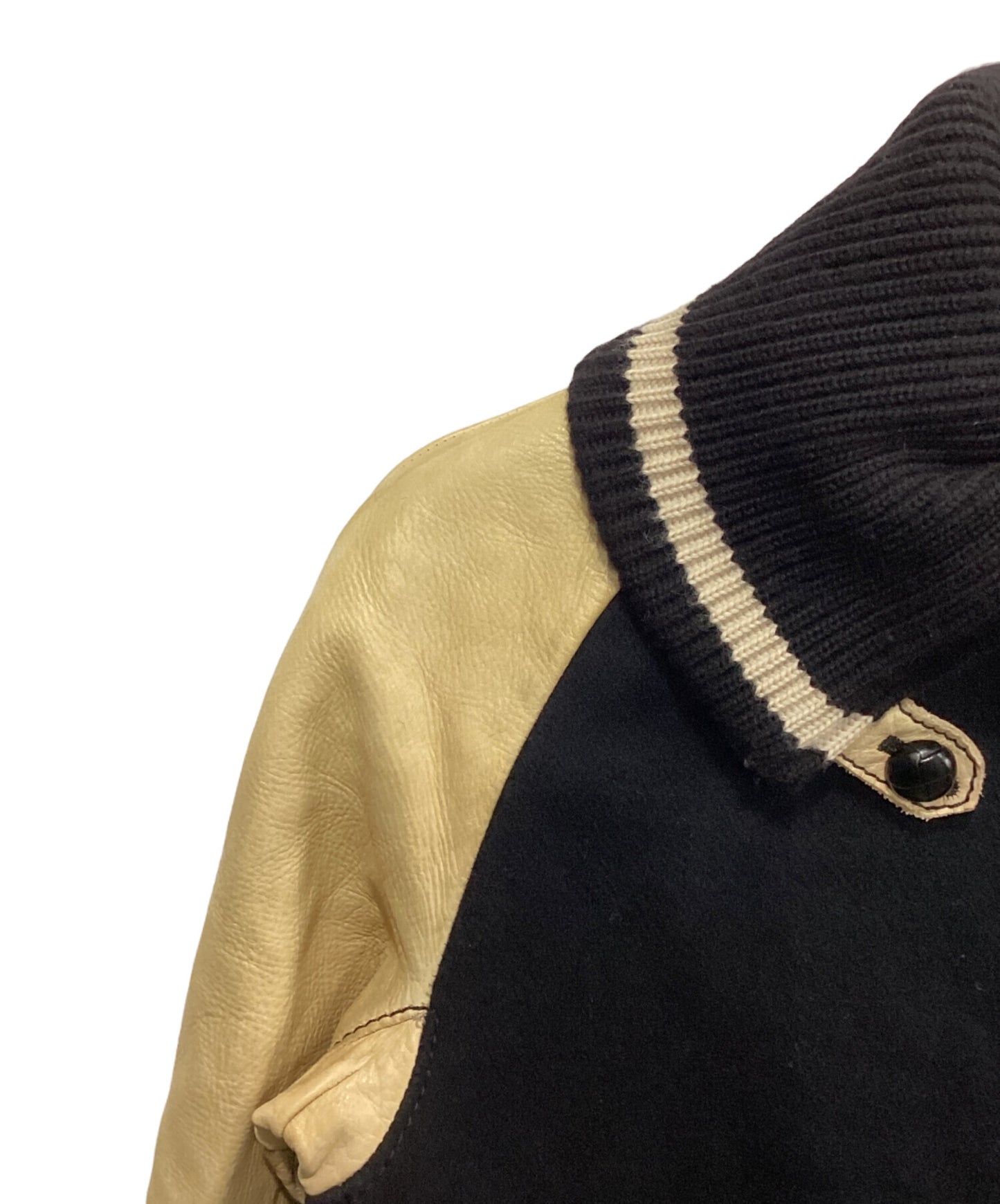 [Pre-owned] NUMBER (N)INE Donkey Collar Varsity Jacket