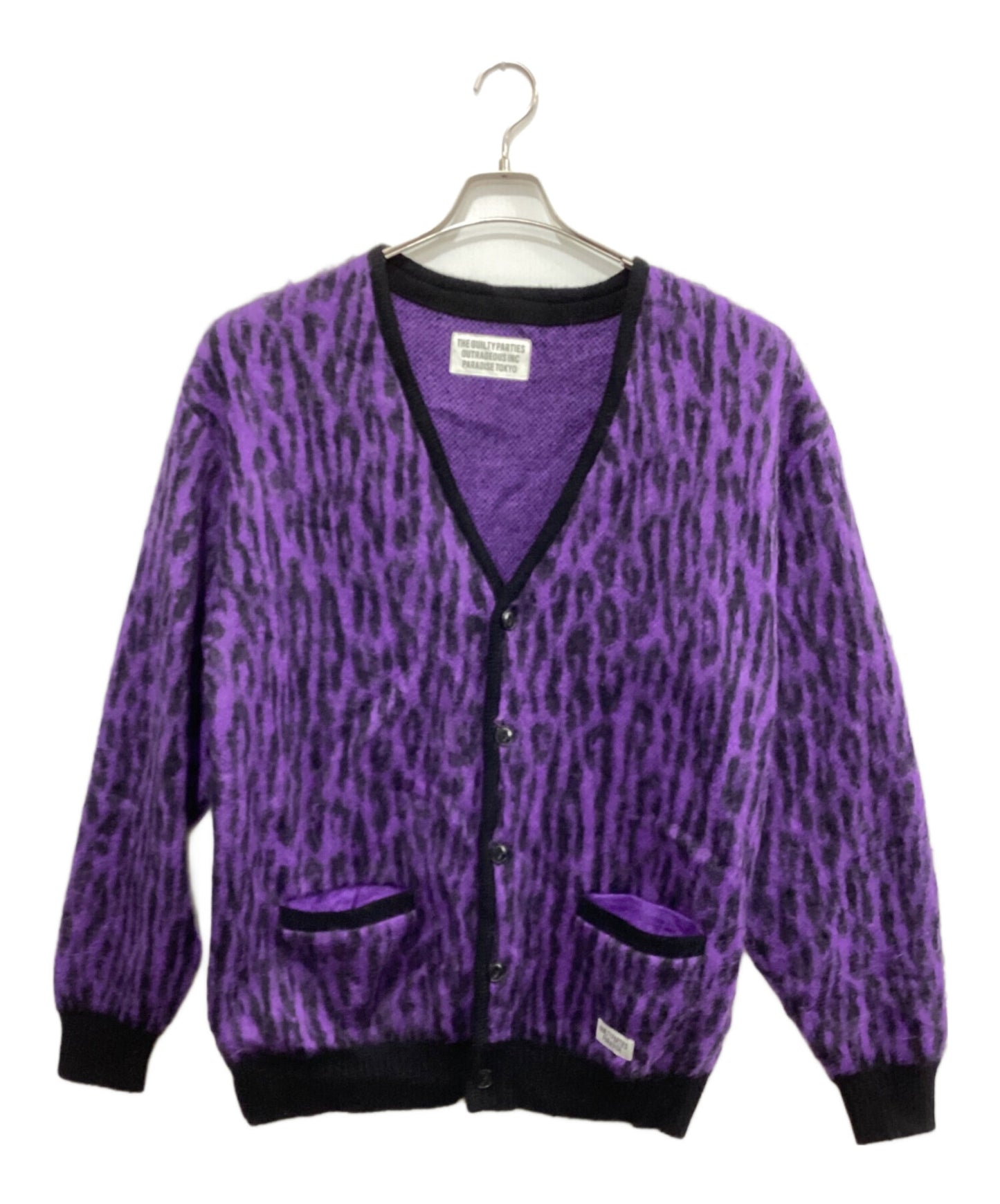 [Pre-owned] WACKO MARIA LEOPARD MOHAIR CARDIGAN(TYPE-2)/Leopard Mohair Cardigan