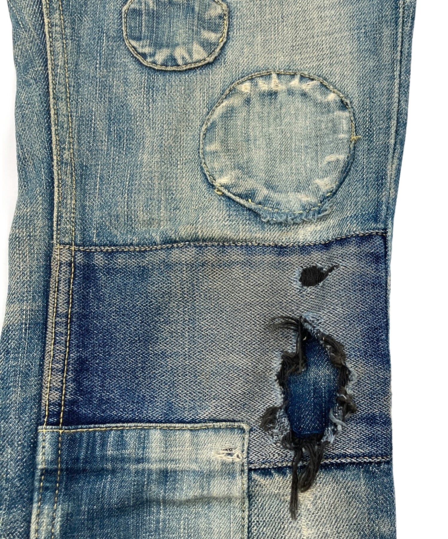 Pre-owned] UNDERCOVER patchwork denim pants S-47 – Archive