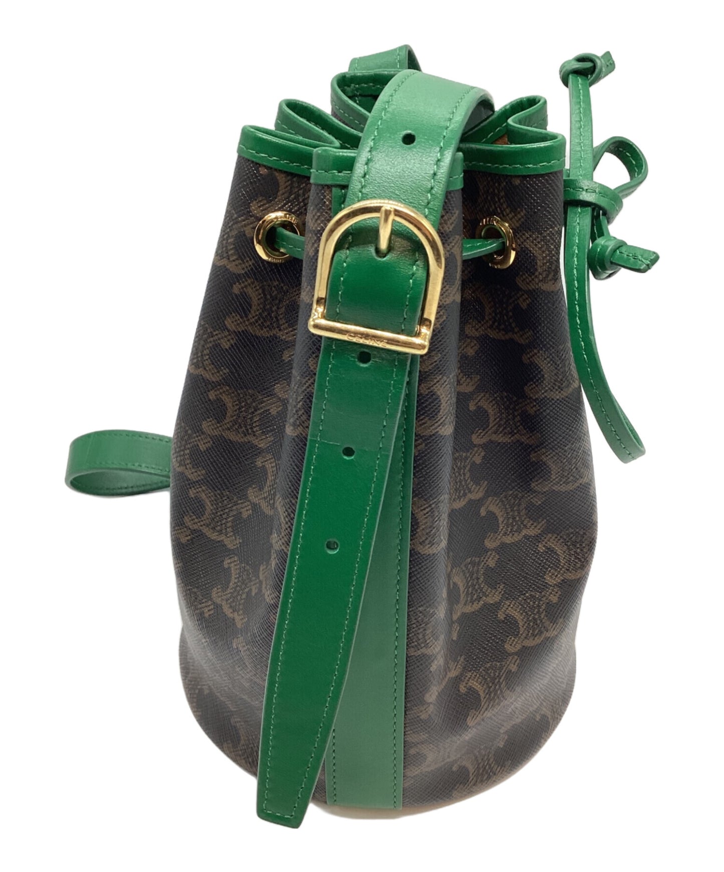 [Pre-owned] CELINE Small Drawstring Bag