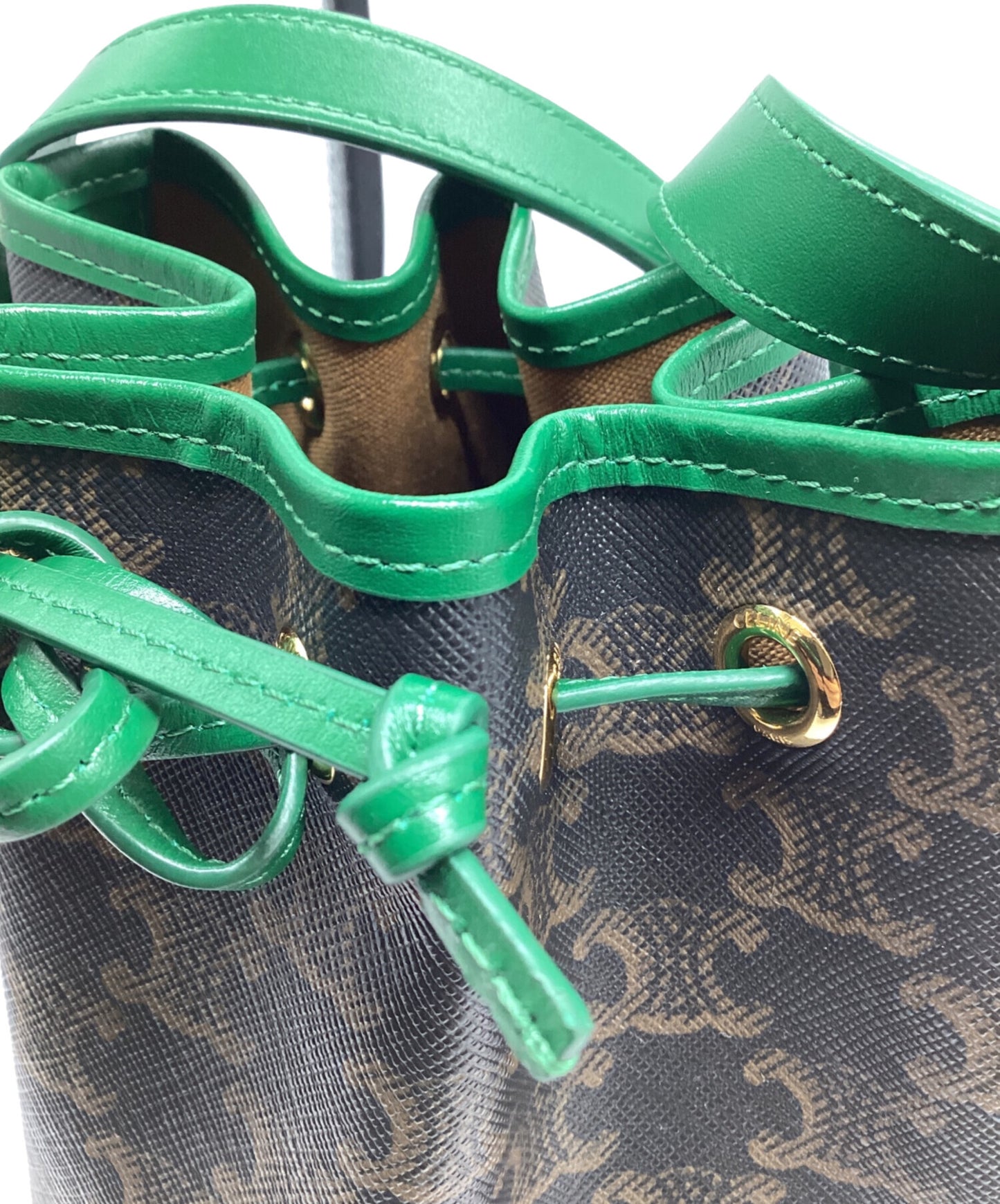 [Pre-owned] CELINE Small Drawstring Bag