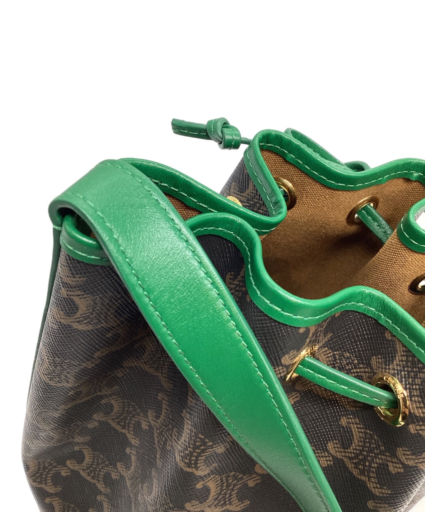 [Pre-owned] CELINE Small Drawstring Bag