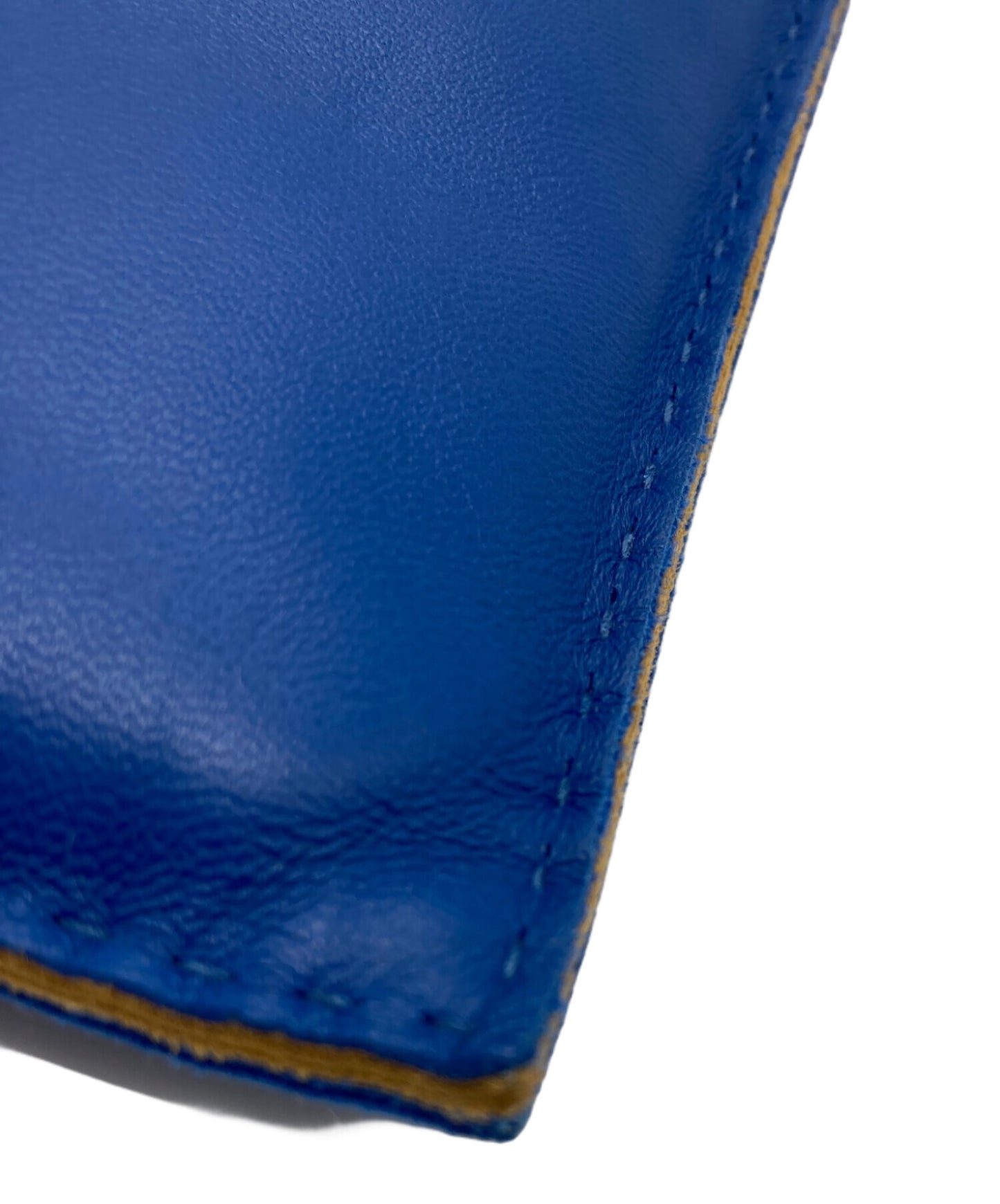 [Pre-owned] HERMES PIRO Añomiro phone case / serie button / drawstring / logo / accessory case / blue / import / luxury