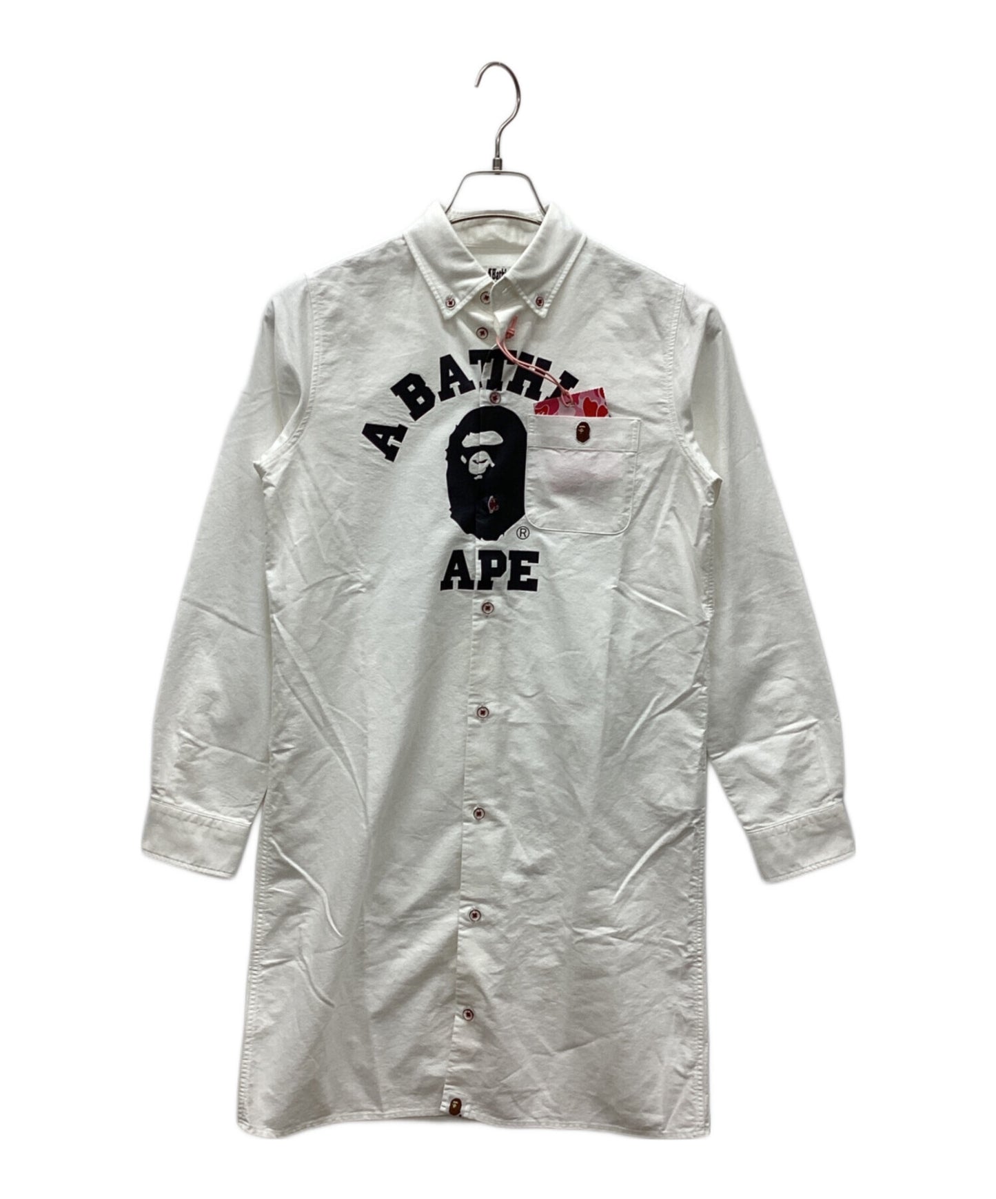 [Pre-owned] A BATHING APE COLLEGE SHIRT ONEPIECE L