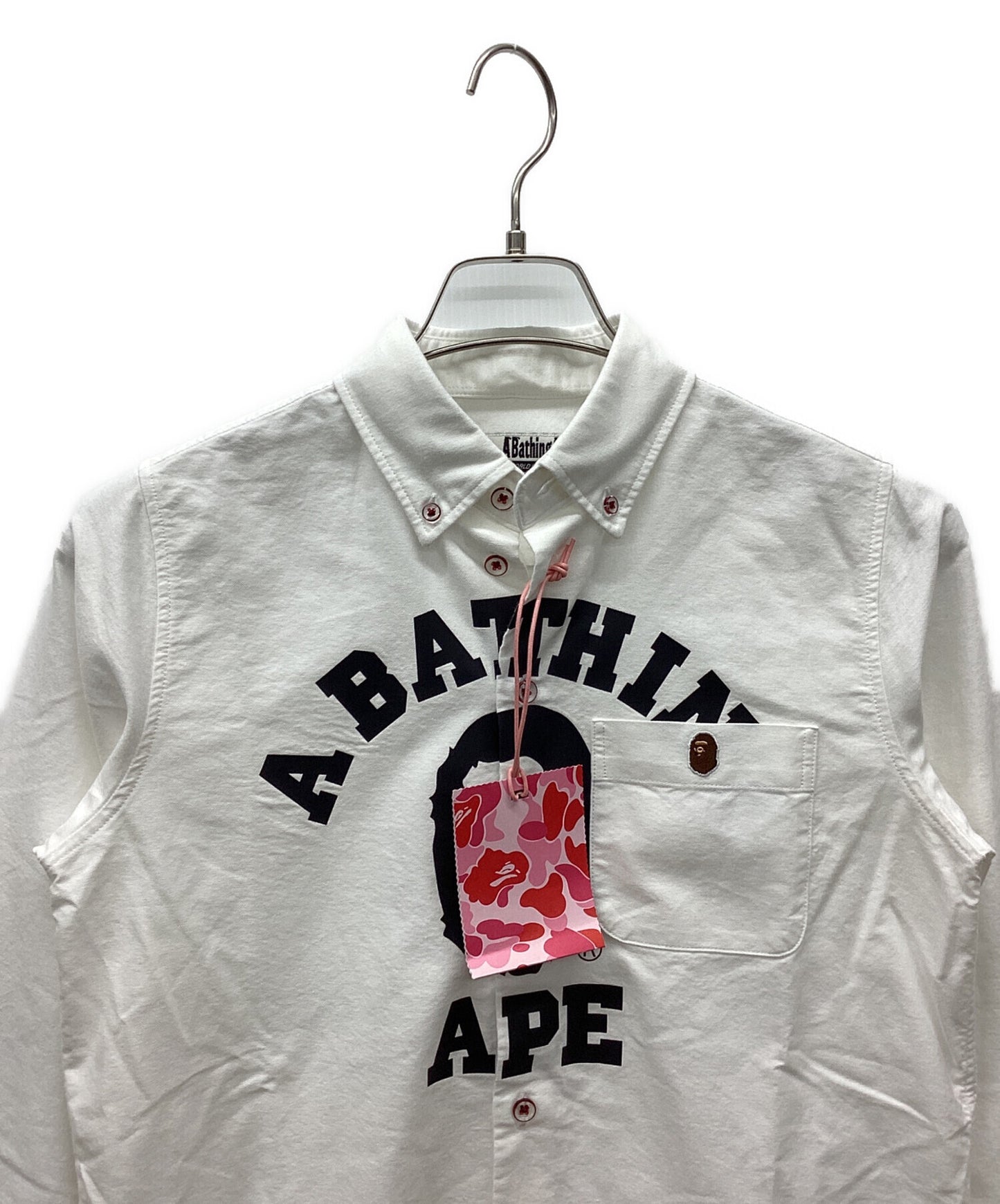 [Pre-owned] A BATHING APE COLLEGE SHIRT ONEPIECE L