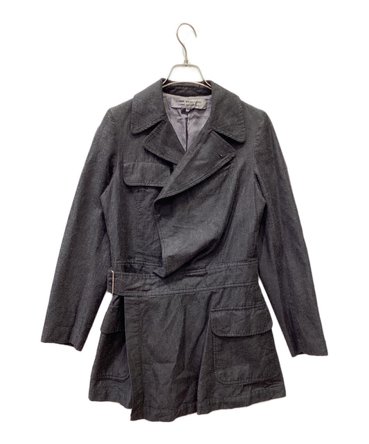 [Pre-owned] COMME des GARCONS COMME des GARCONS Product-dyed belted coat RO-J008