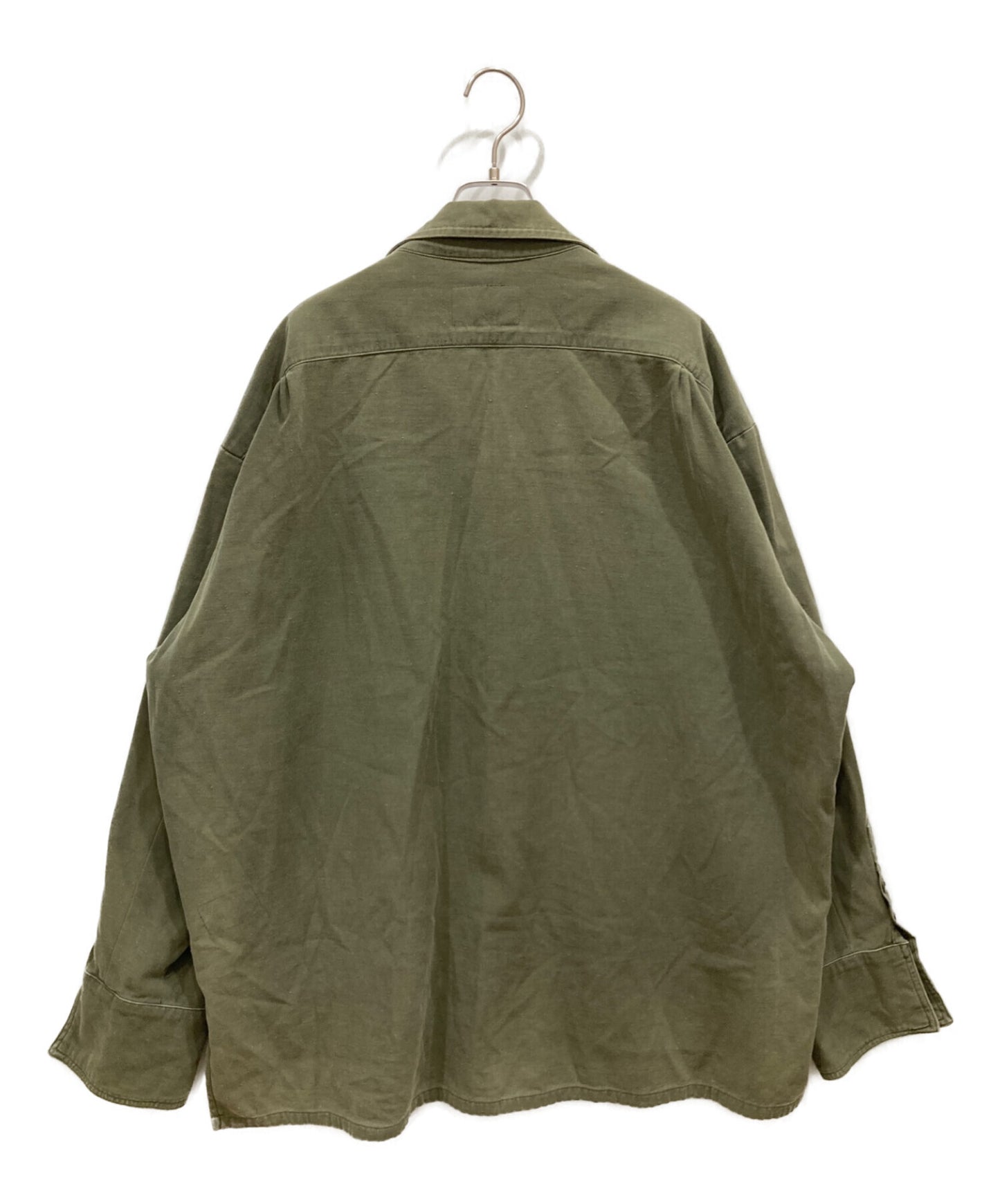 [Pre-owned] GREG LAUREN Boxy Studio Shirt Boxy Studio Shirt Military Coverall