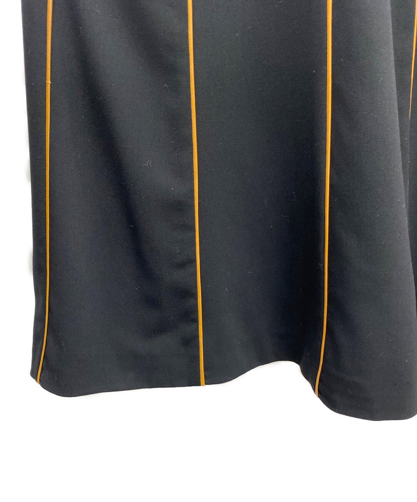 [Pre-owned] HERMES Leather piping skirt