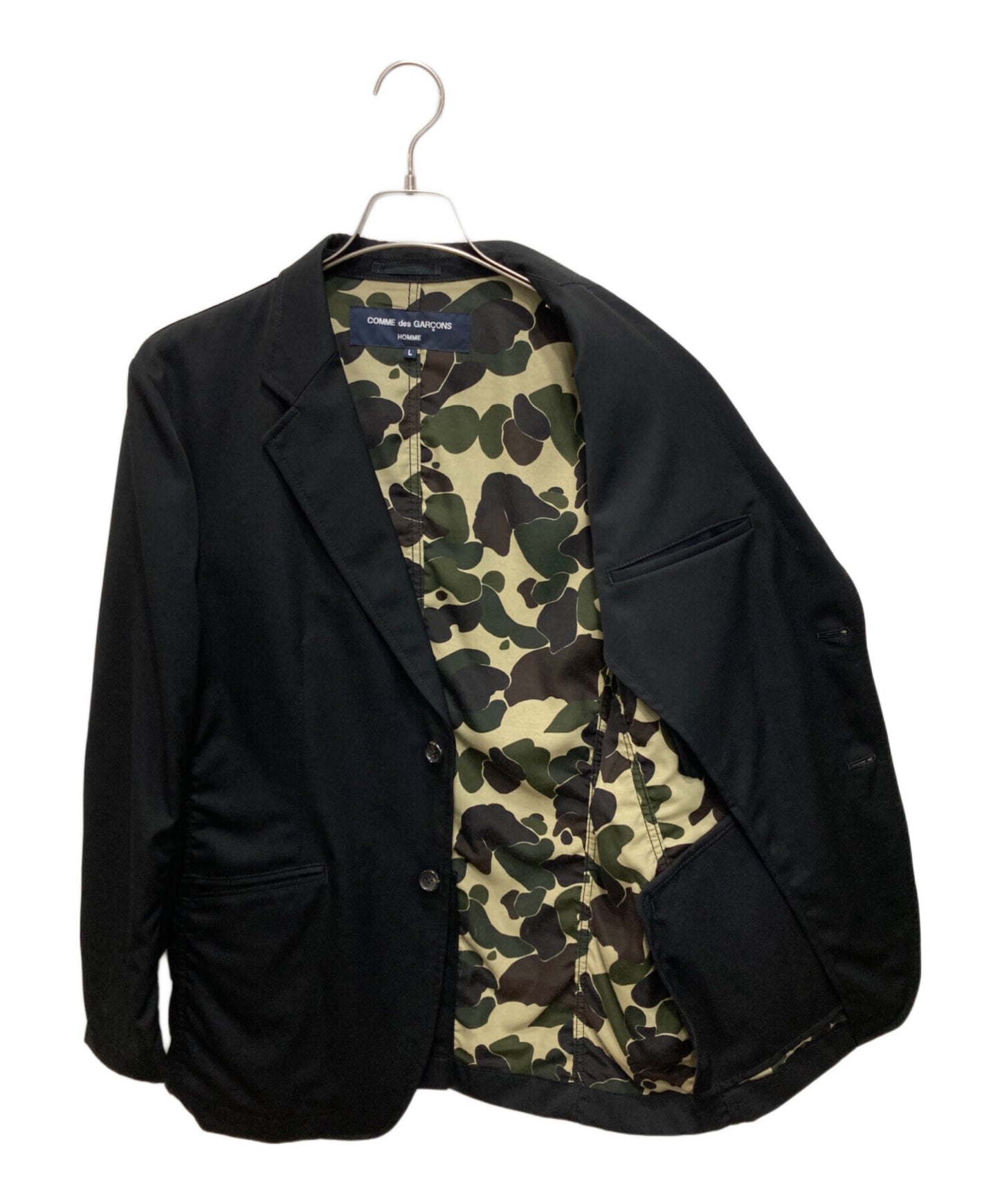 [Pre-owned] COMME des GARCONS HOMME Tailored jacket with camouflage lining HR-J101/AD2016