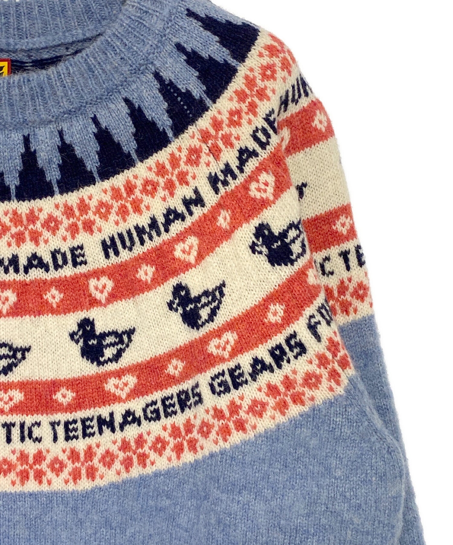 Pre-owned] HUMAN MADE DUCK JACQUARD KNIT SWEATER HM24CS036 – Archive Factory