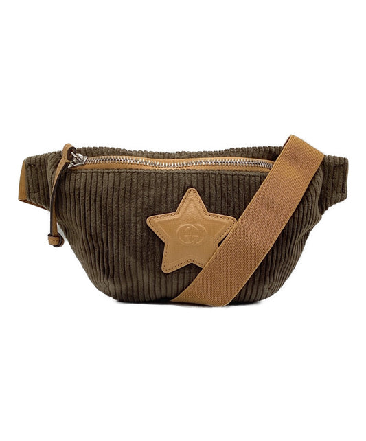 [Pre-owned] GUCCI Corduroy Waist Bag 502095