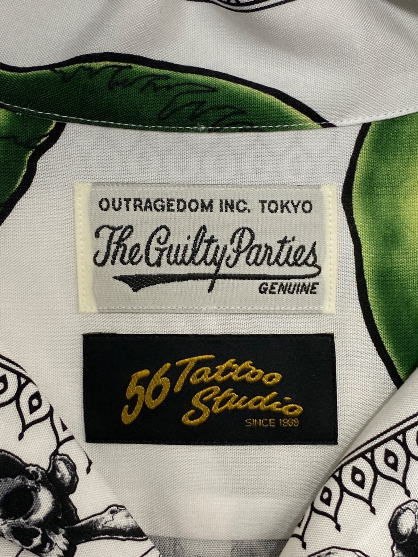 [Pre-owned] WACKO MARIA 56 TATTOO STUDIO / S/S HAWAIIAN SHIRT ( TYPE-1 ) ( 56 Tattoo Studio Short Sleeve Hawaiian Shirt )