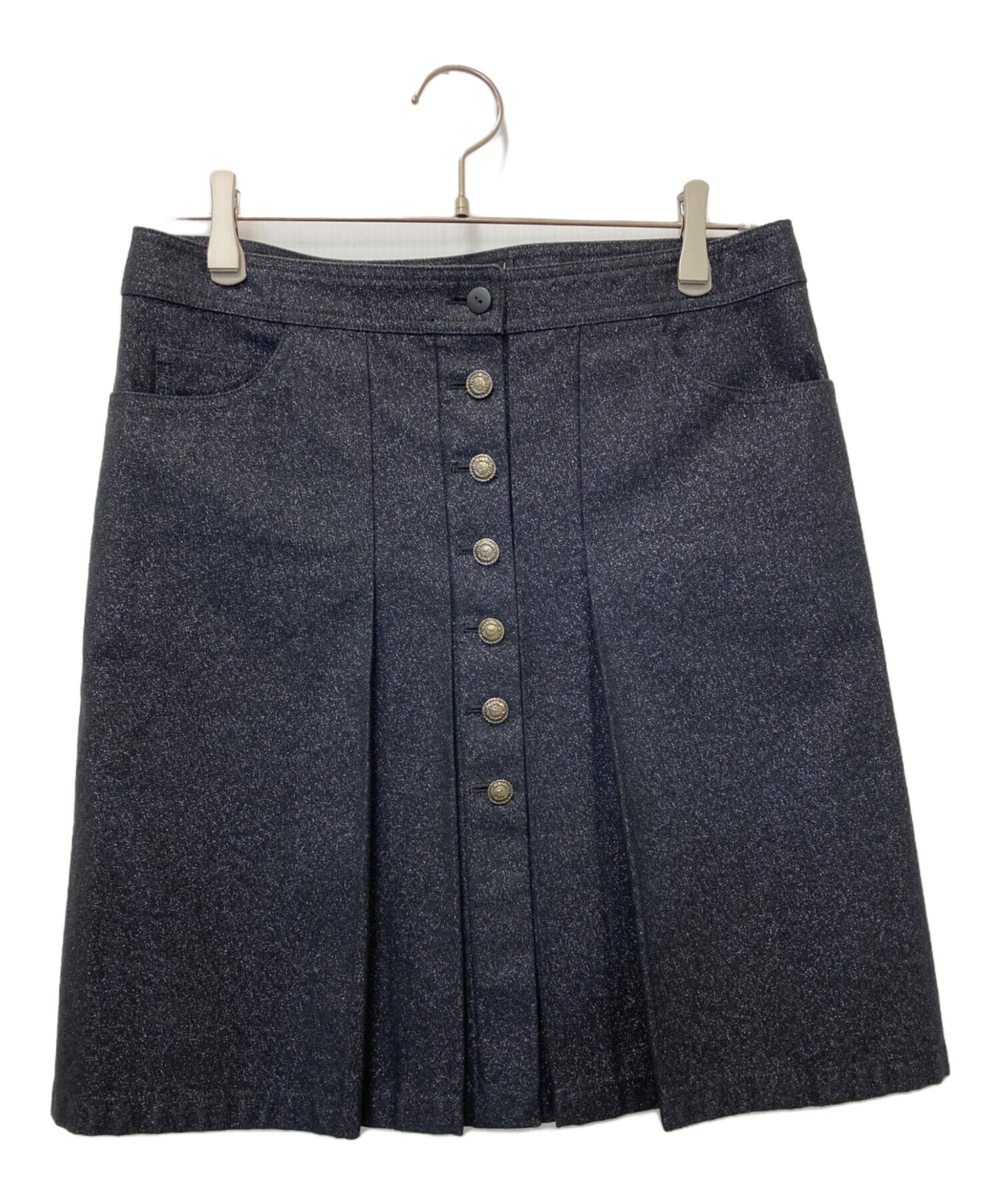[Pre-owned] CHANEL CHANEL Box pleated mini skirt P26365V15913