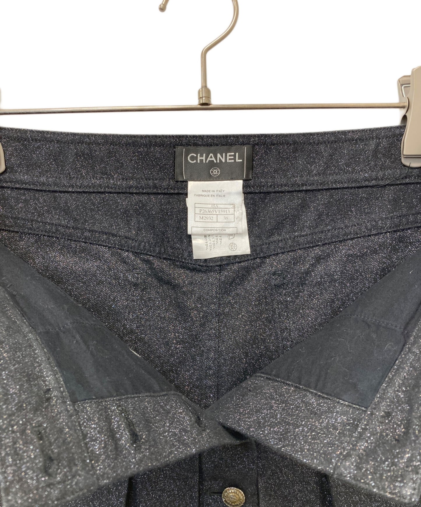 [Pre-owned] CHANEL CHANEL Box pleated mini skirt P26365V15913