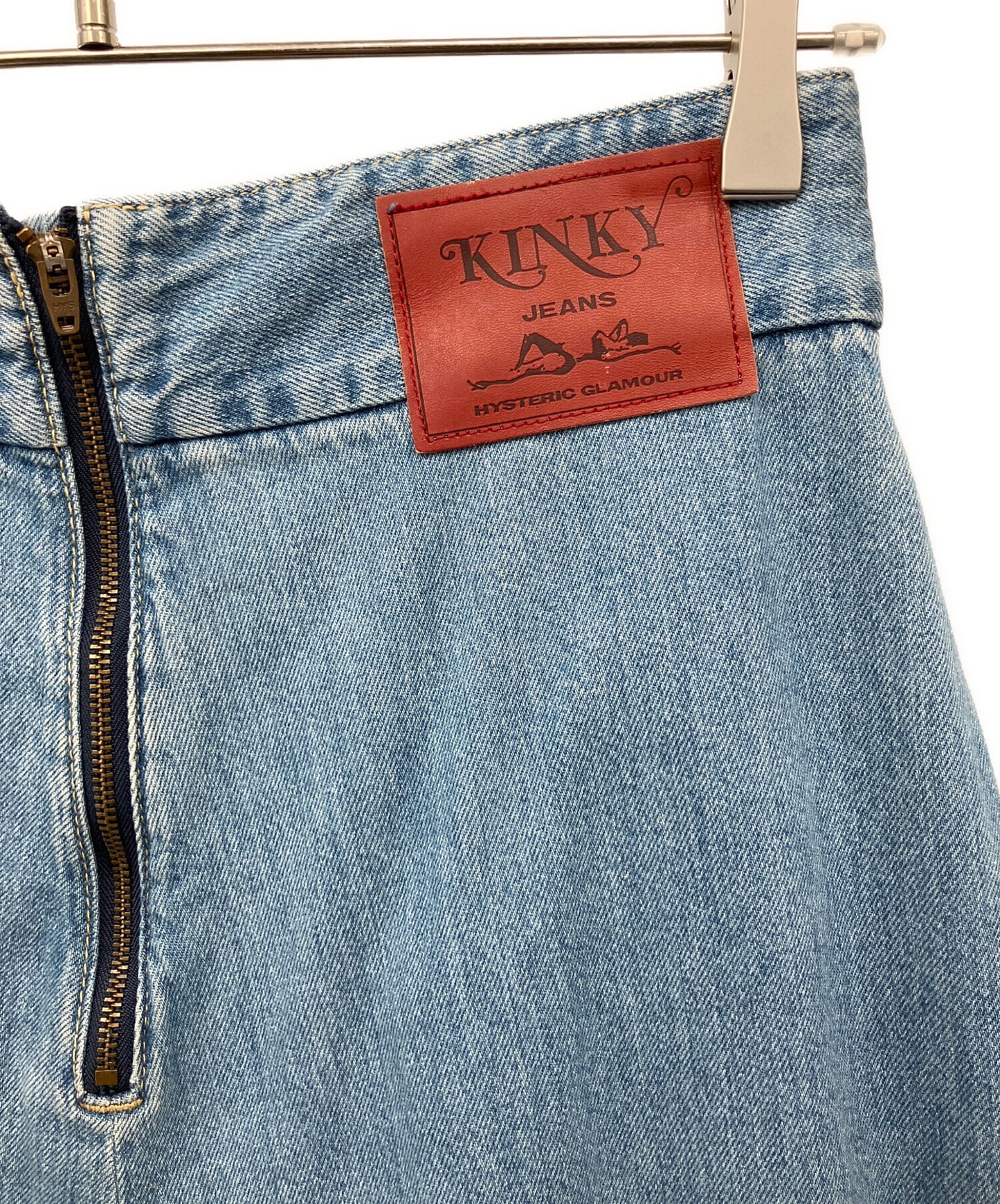 [Pre-owned] Hysteric Glamour SKULL SNAKE Flared denim skirt 01211AK01