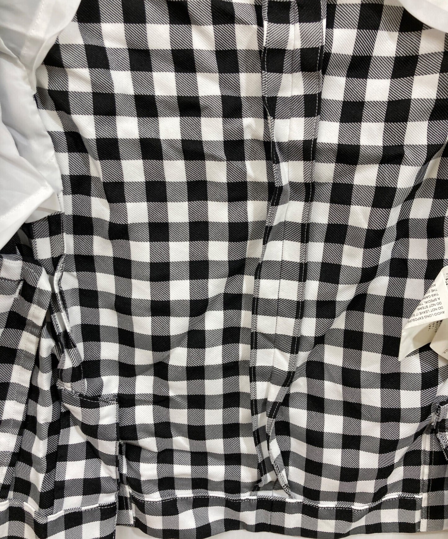 [Pre-owned] BLACK COMME des GARCONS Estelle Gingham Check Jacket (Post-Processing) 1M-J019/AD2023
