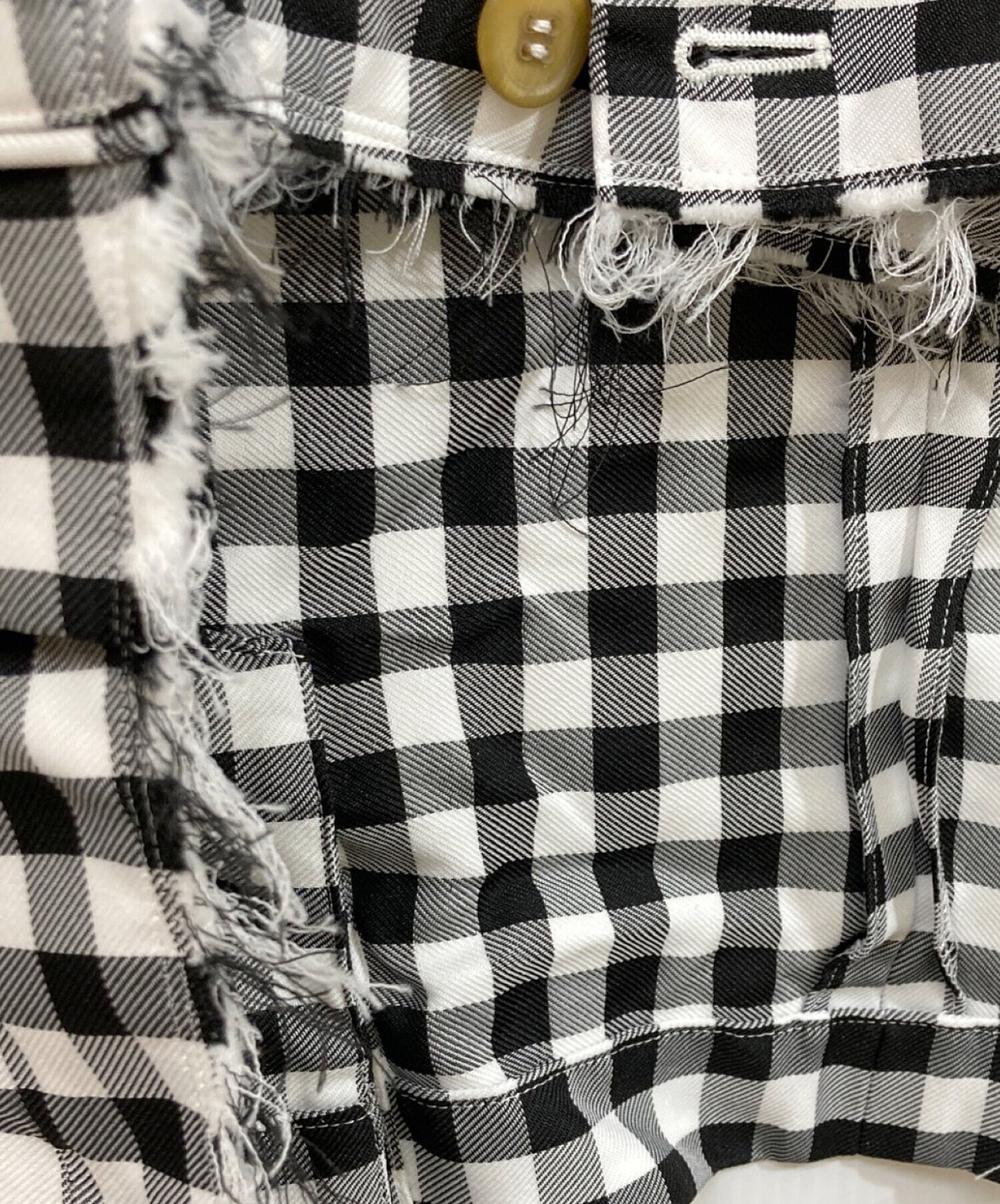 [Pre-owned] BLACK COMME des GARCONS Estelle Gingham Check Jacket (Post-Processing) 1M-J019/AD2023