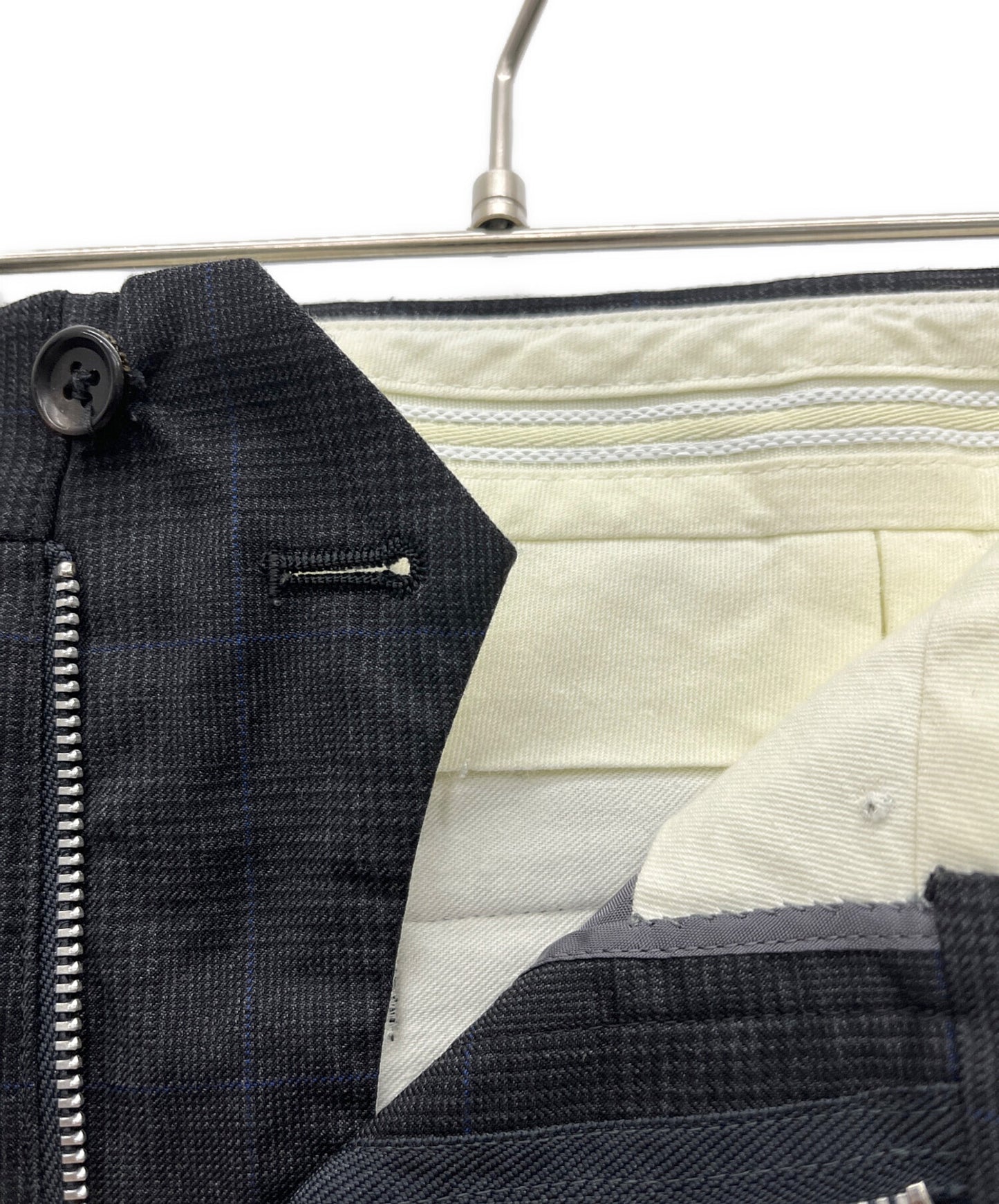 [Pre-owned] COMME des GARCONS HOMME DEUX pants with a check patterned edge DI-P031