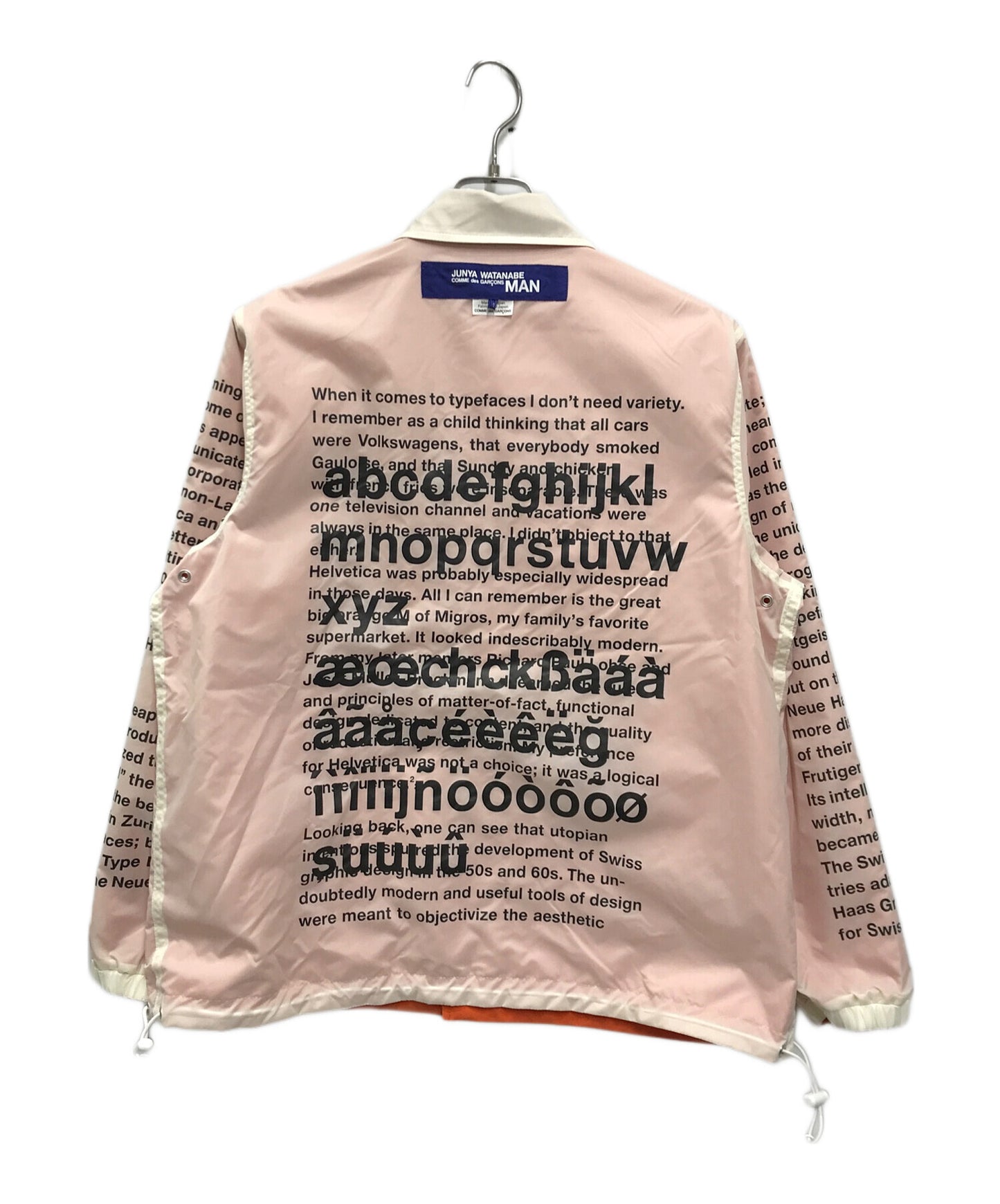 [Pre-owned] COMME des GARCONS JUNYA WATANABE MAN Helvetica Reversible Coach Jacket WG-J001