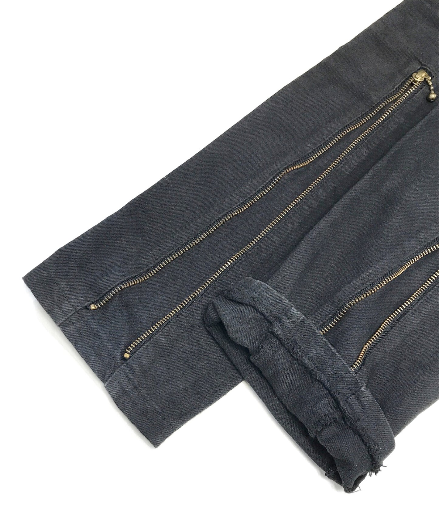 [Pre-owned] blackmeans zipped denim pants 945-72gp06-14