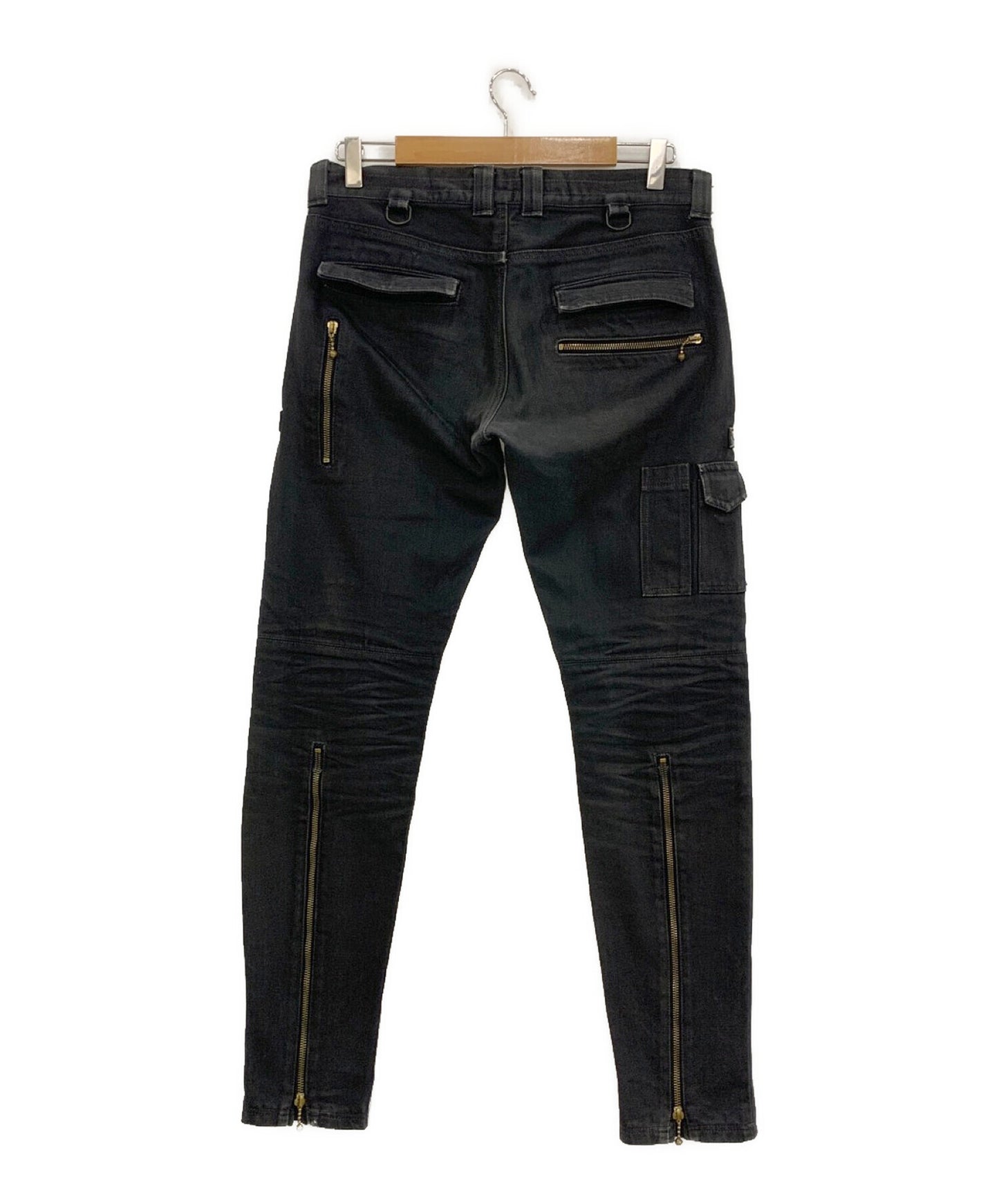 [Pre-owned] blackmeans Zip denim pants / Slim denim pants 945-67GP06-5