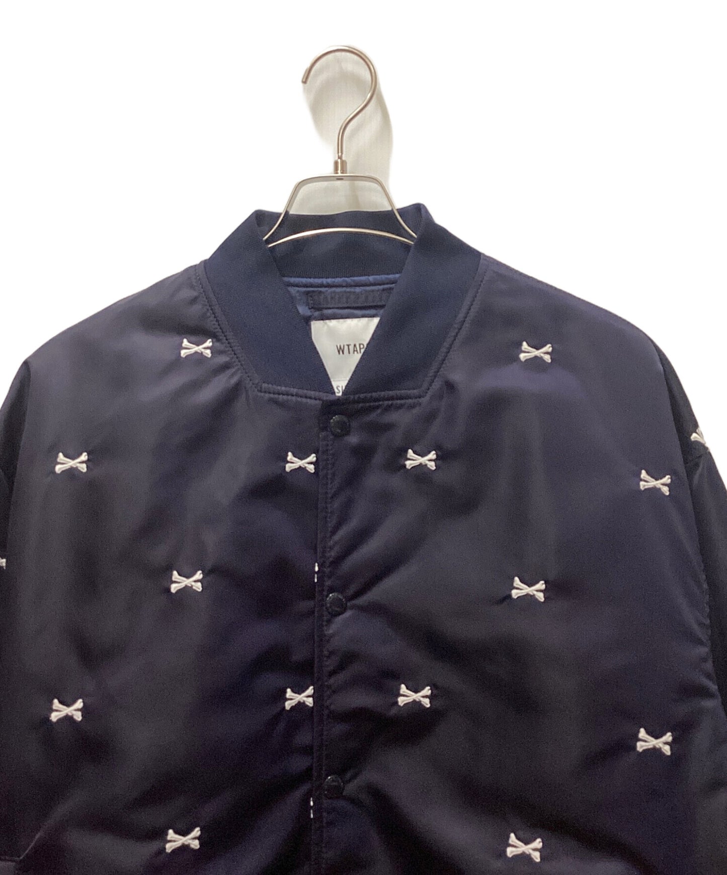 [Pre-owned] WTAPS TEAM JACKET NYLON TWILL TEXTILE / Poetry MA-1 221TQDT-JKM01