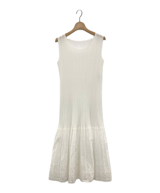 [Pre-owned] PLEATS PLEASE Sleeveless dress with hem switch / A-line dress PP31-JH792