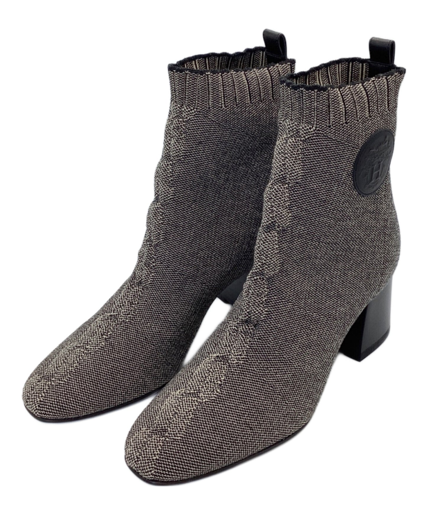 [Pre-owned] HERMES Ankle Knit Boots S221164Z2204